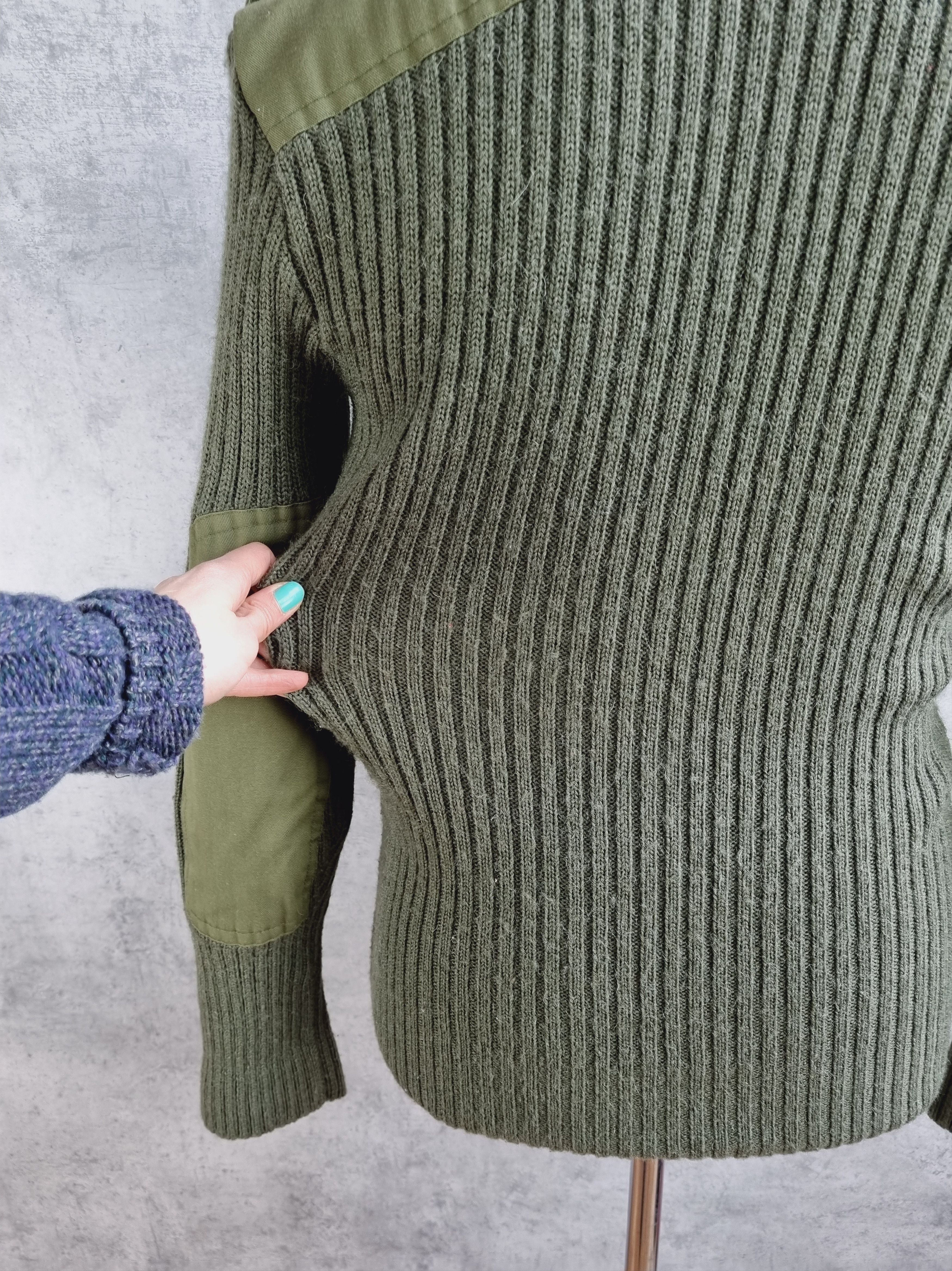 Vintage Army Vintage 80s Military Wool Sweater MARGIELA RAF SIMONS Size US M / EU 48-50 / 2 - 7 Thumbnail