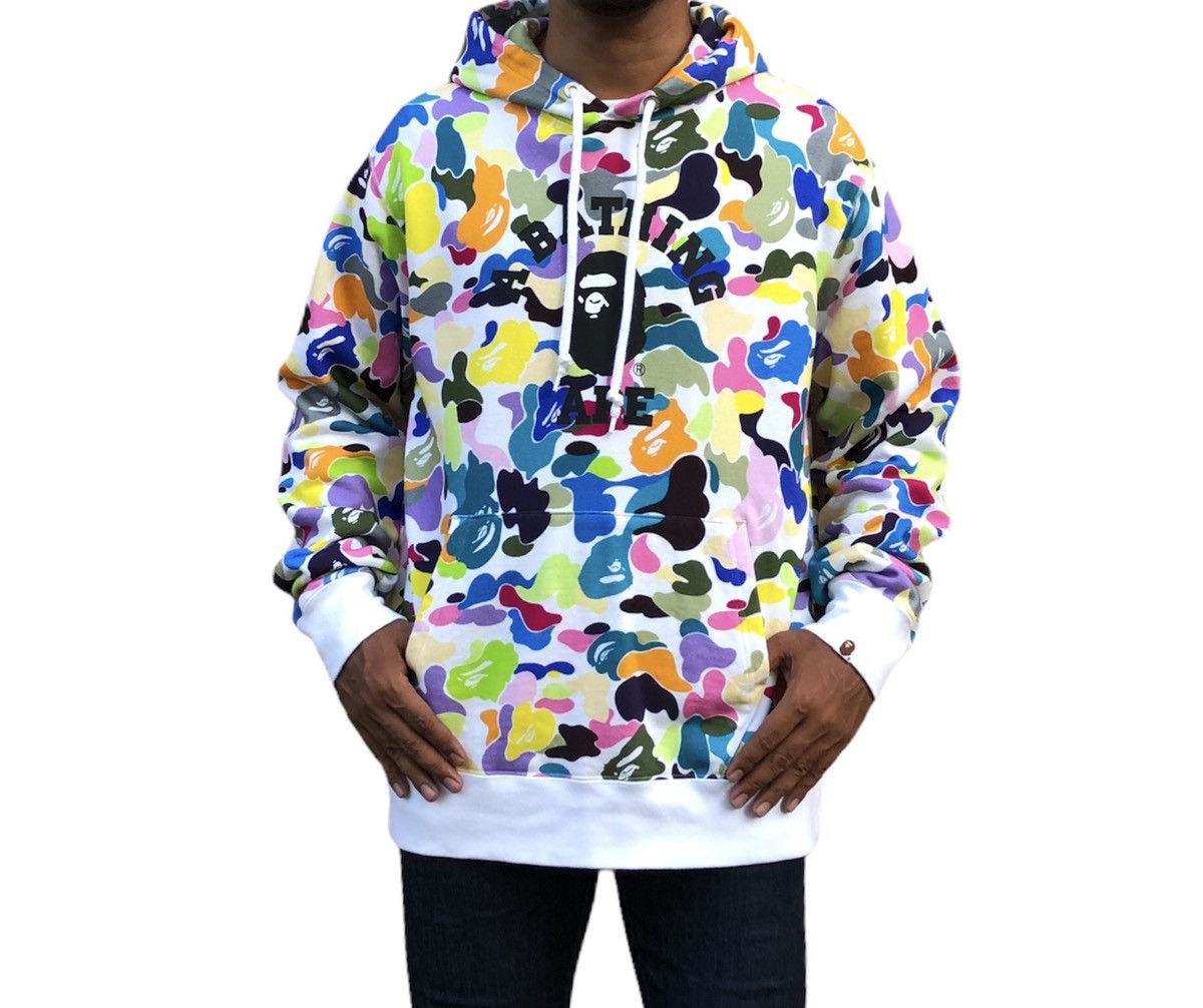 Bape Multi Camo College Pullover Hoodie Size US XL / EU 56 / 4 - 3 Thumbnail