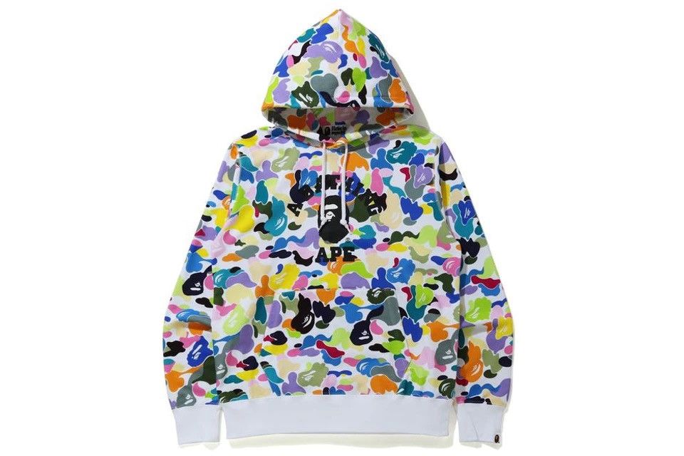 Bape Multi Camo College Pullover Hoodie Size US XL / EU 56 / 4 - 2 Thumbnail