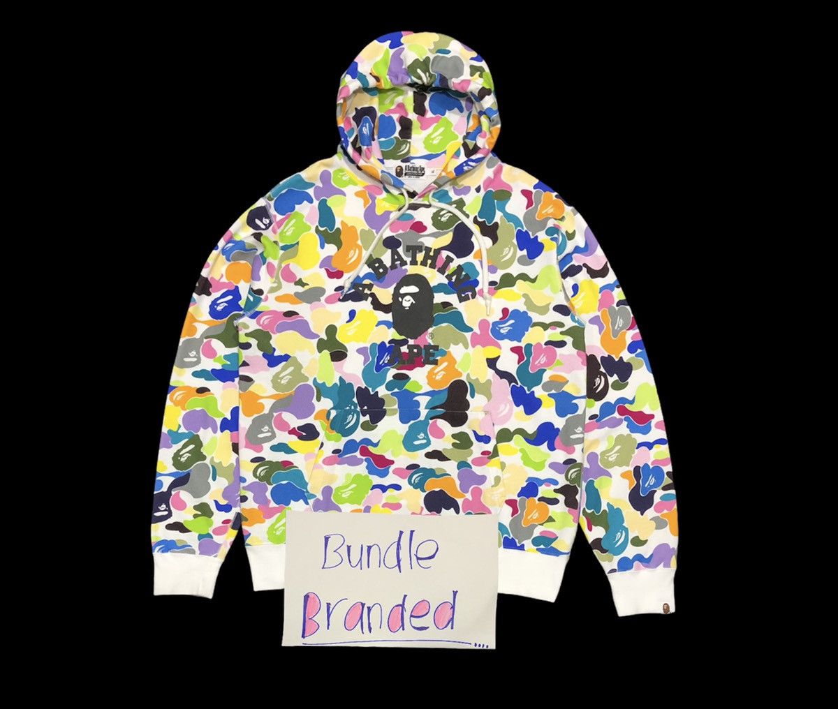 Bape Multi Camo College Pullover Hoodie Size US XL / EU 56 / 4 - 7 Thumbnail