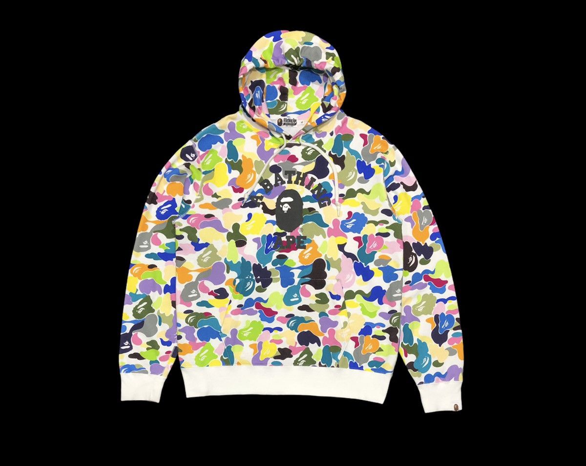 Bape Multi Camo College Pullover Hoodie Size US XL / EU 56 / 4 - 4 Thumbnail