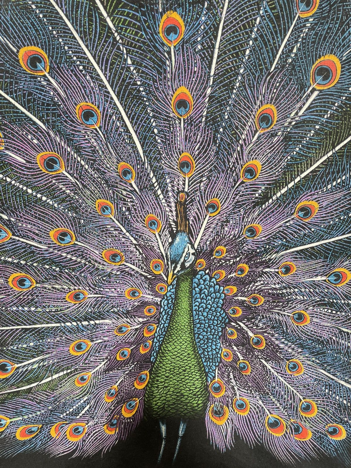Vintage Animal tee peacock 90s vintage print Size US L / EU 52-54 / 3 - 2 Thumbnail