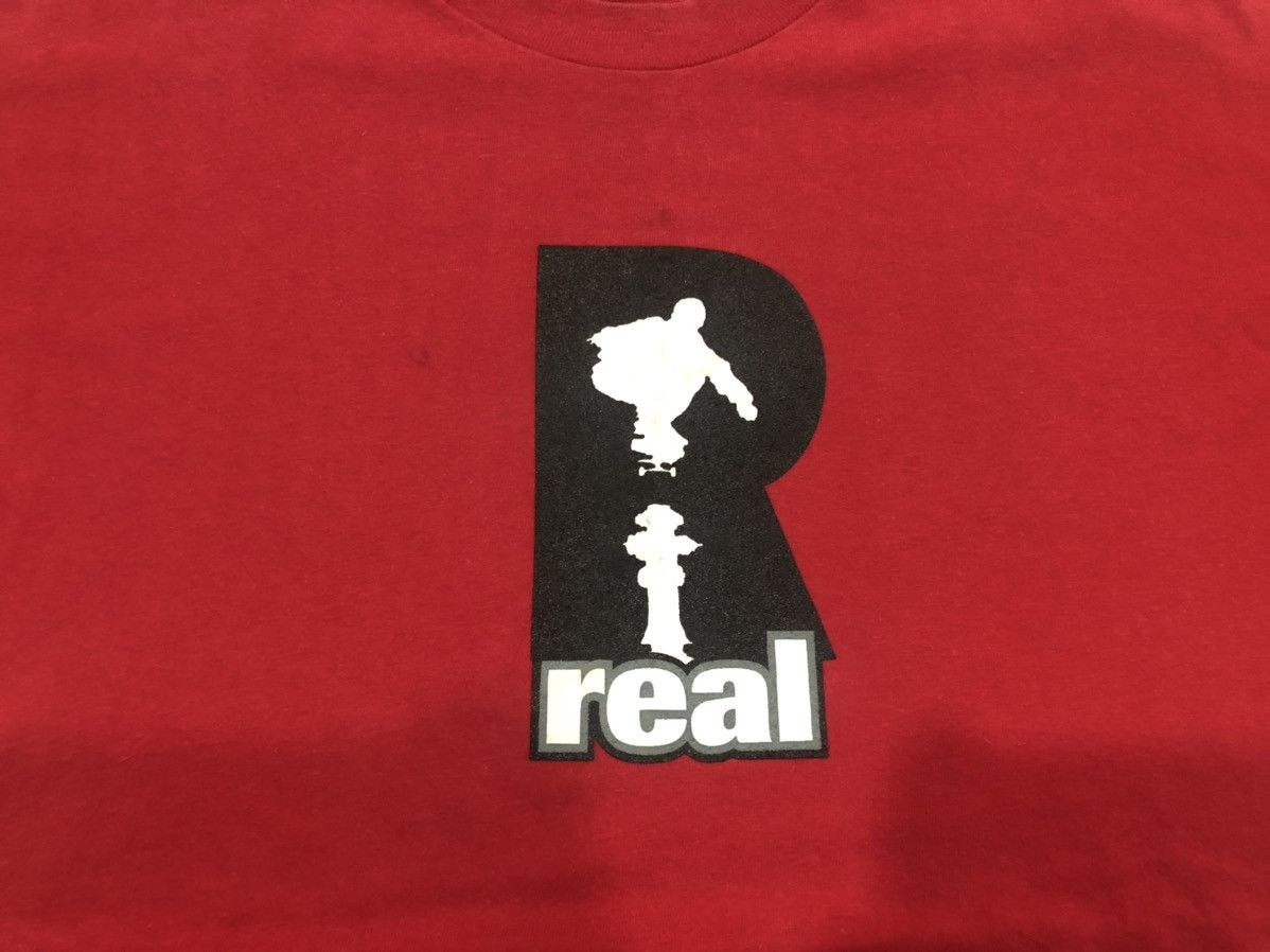 Vintage REAL skateboard tee Size US XL / EU 56 / 4 - 2 Thumbnail