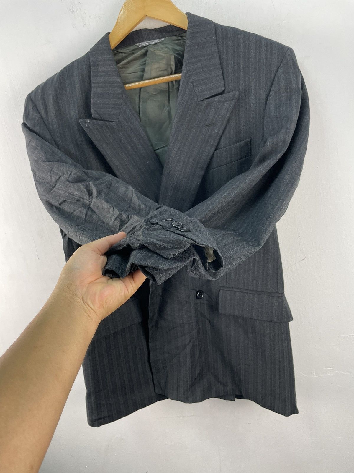 Hiroko Koshino Homme Vintage Hiroko Koshino Blazer Jacket 4 Button Size US L / EU 52-54 / 3 - 7 Thumbnail