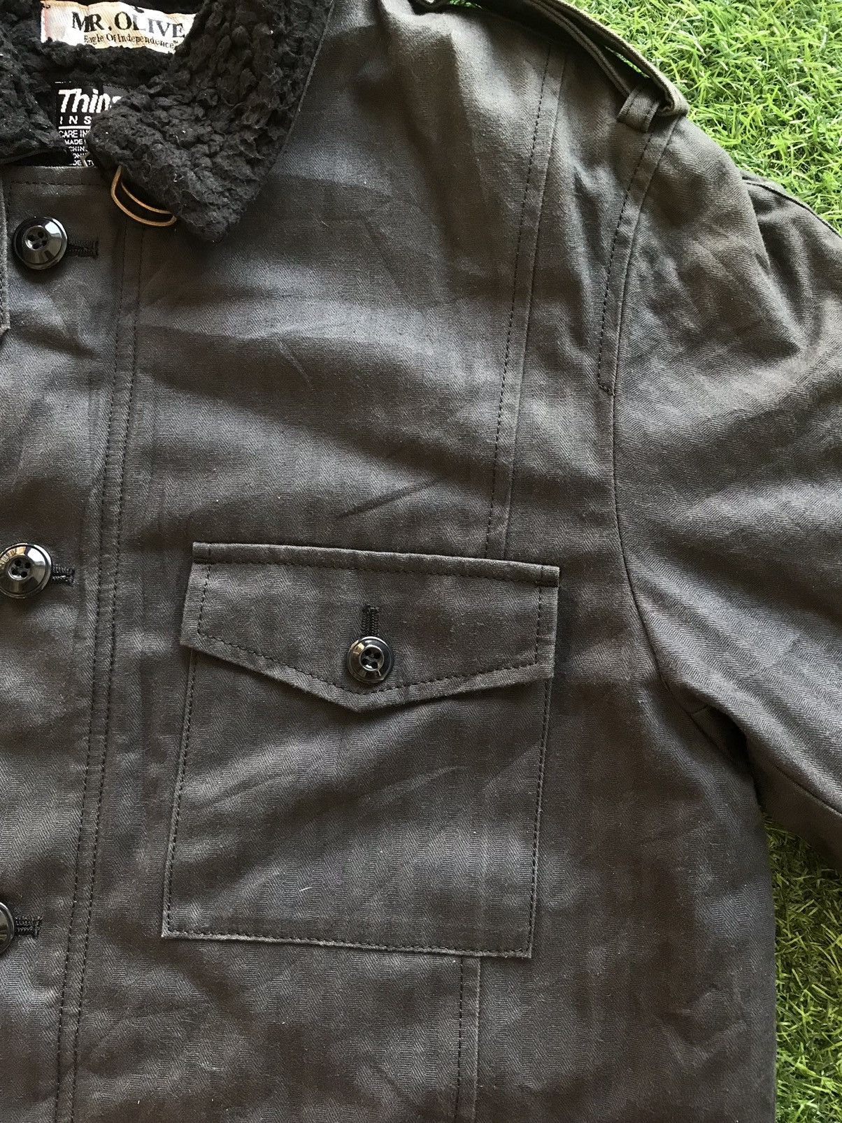 Vintage Vintage Super Rare Mr. Olive Fleece Jacket toyoenterprises Size US L / EU 52-54 / 3 - 7 Thumbnail