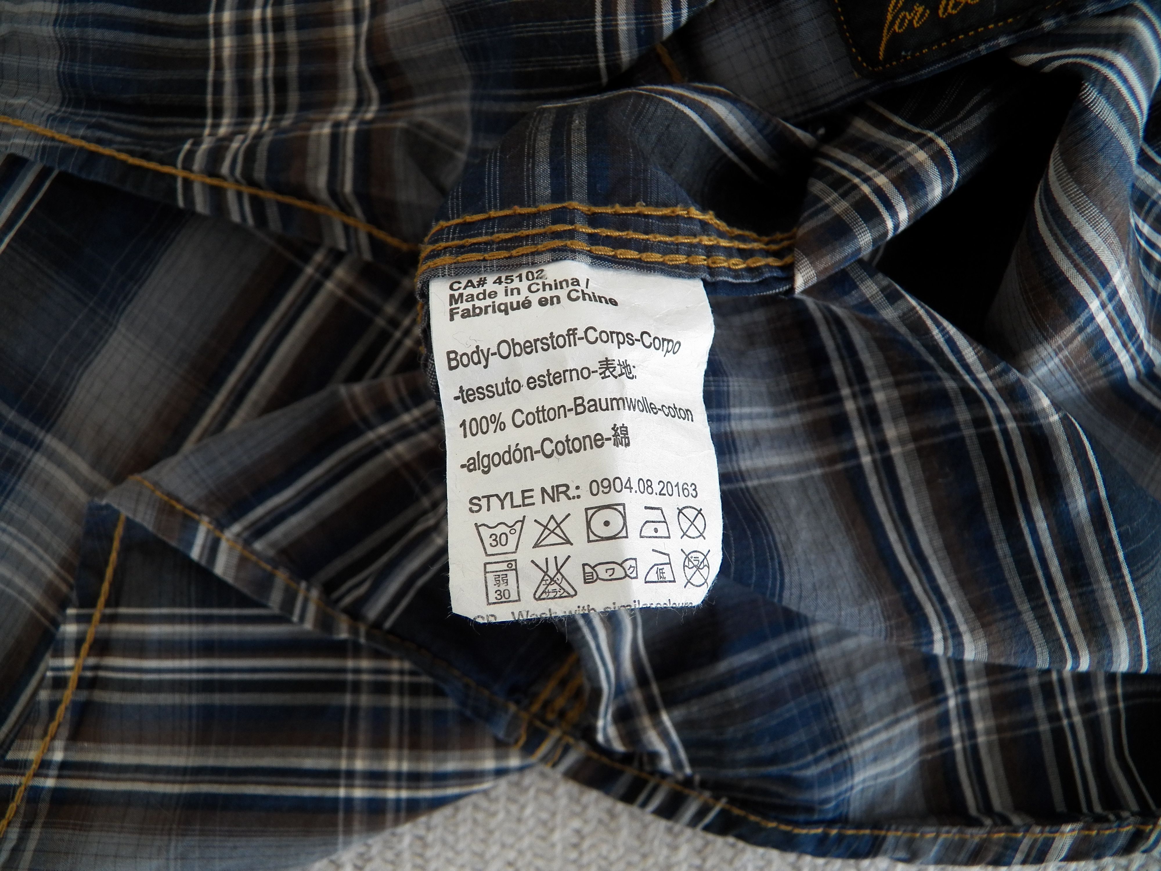 Scotch & Soda MENS SHIRT slim blue plaid rollup sleeve snap EAT DIRT Size US XL / EU 56 / 4 - 4 Thumbnail