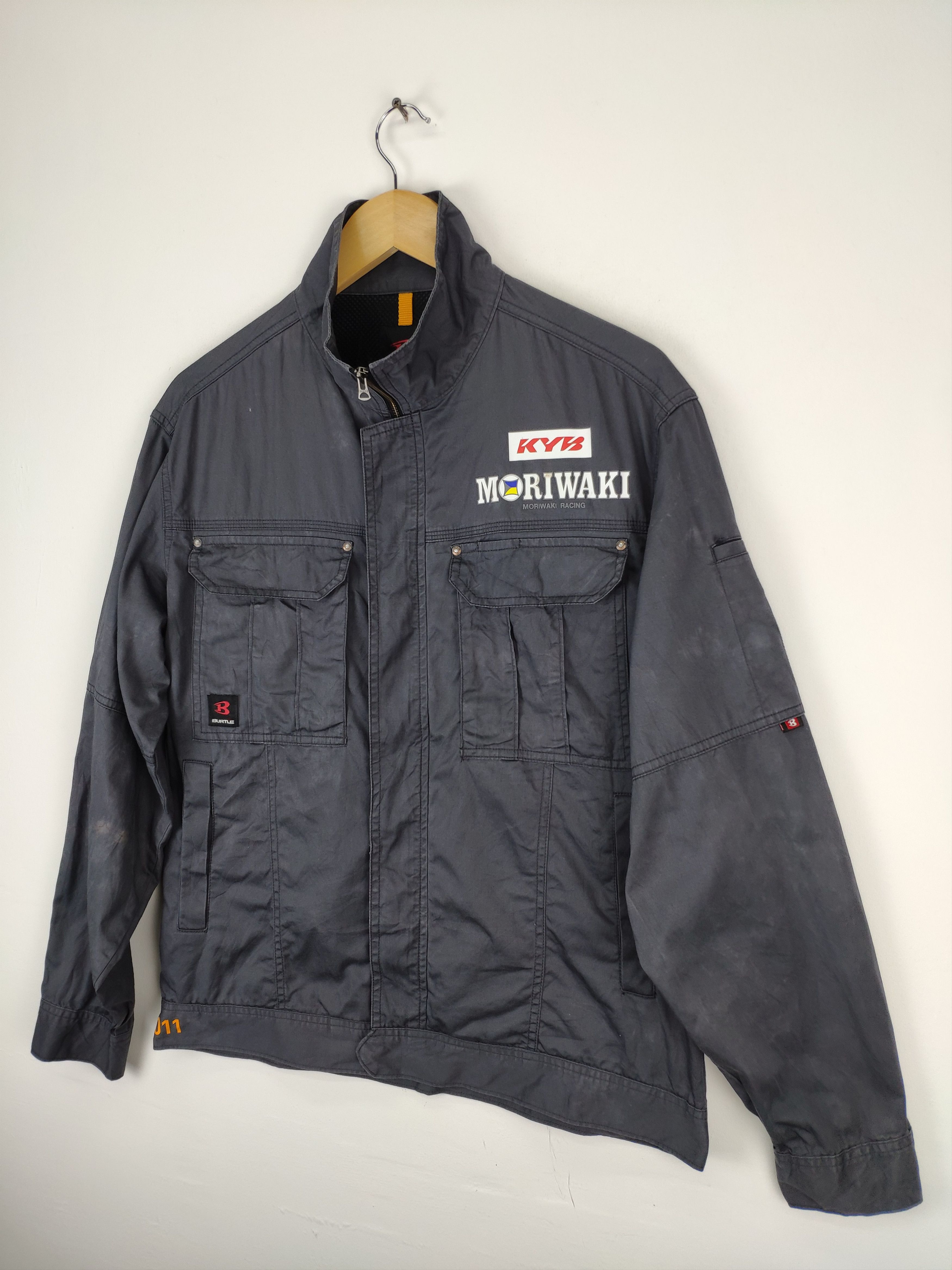 Japanese Brand × Vintage Vintage Workwear Jacket Moriwaki Racing Size US L / EU 52-54 / 3 - 6 Thumbnail