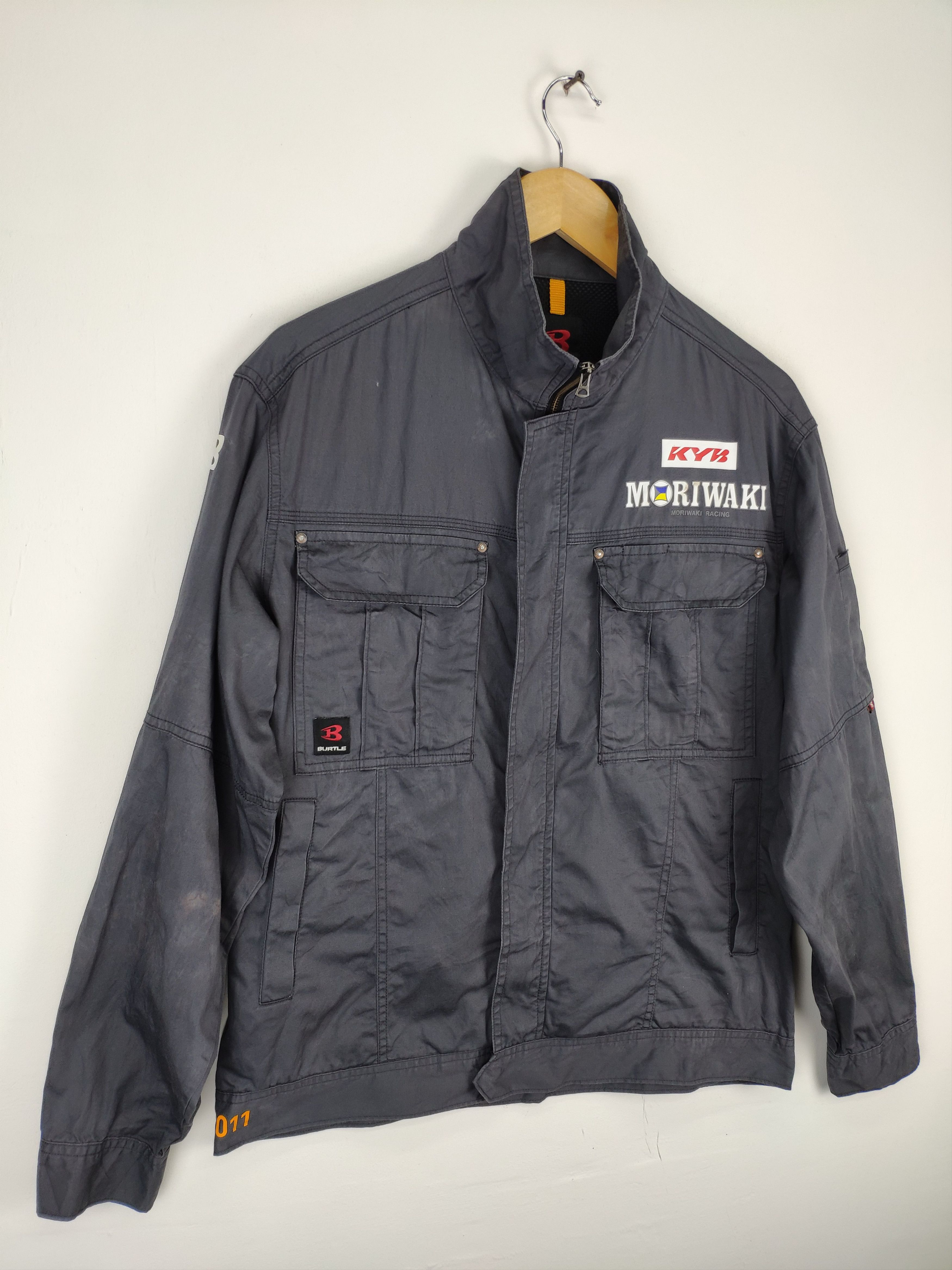 Japanese Brand × Vintage Vintage Workwear Jacket Moriwaki Racing Size US L / EU 52-54 / 3 - 7 Thumbnail