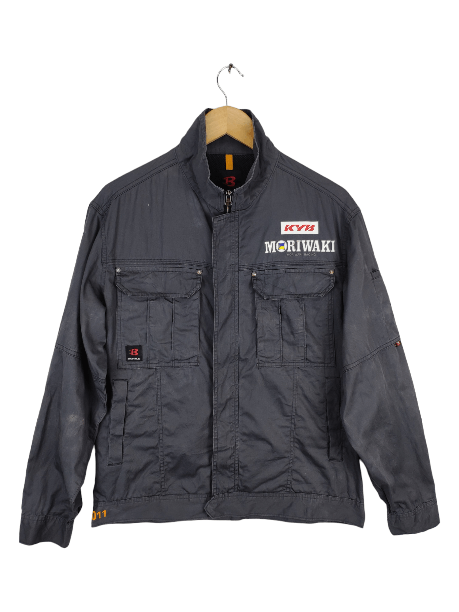 Japanese Brand × Vintage Vintage Workwear Jacket Moriwaki Racing Size US L / EU 52-54 / 3 - 1 Thumbnail