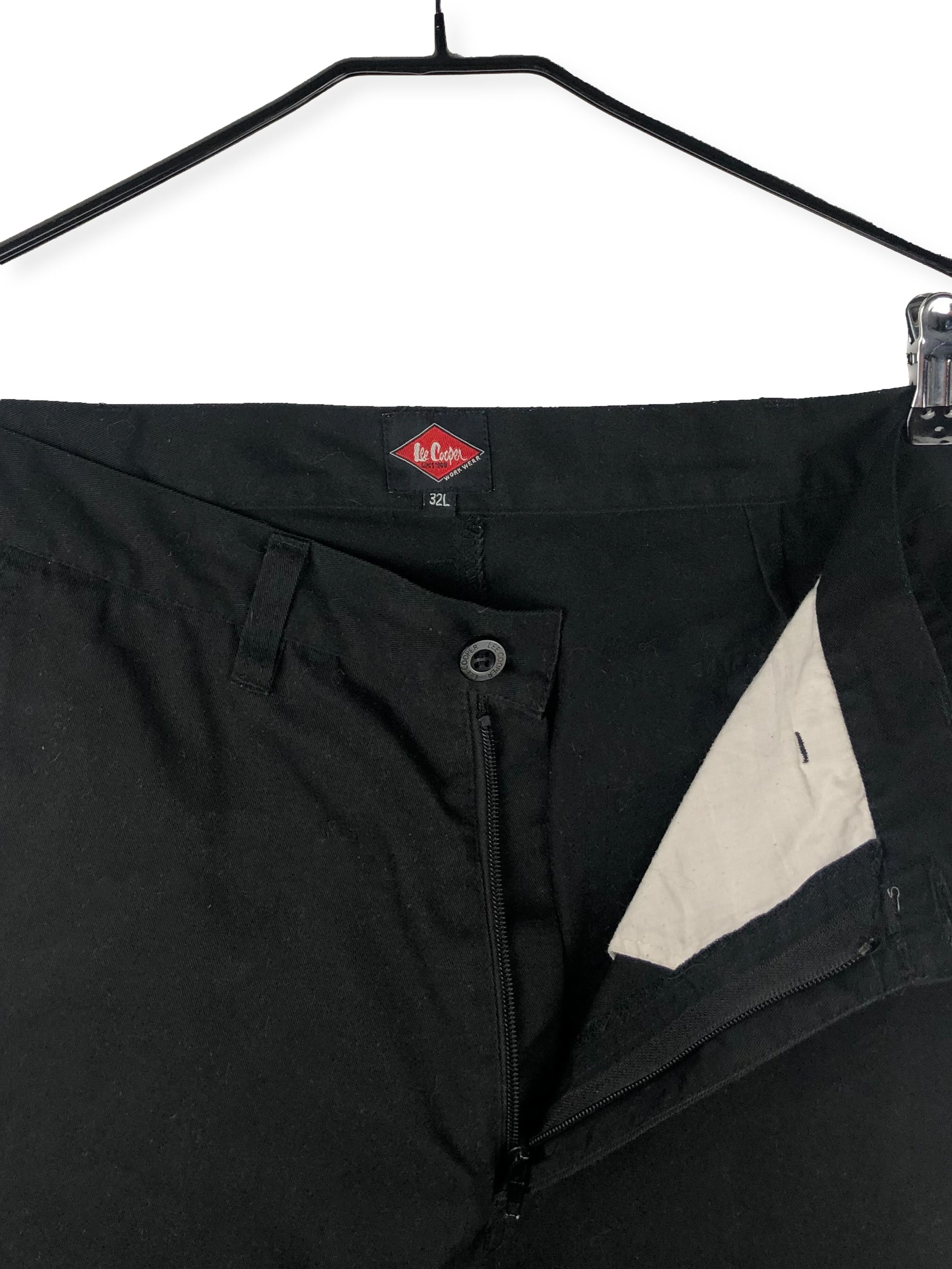 Lee Vintage LEE Cooper Black Cargo Pants M239 Size US 32 / EU 48 - 6 Thumbnail