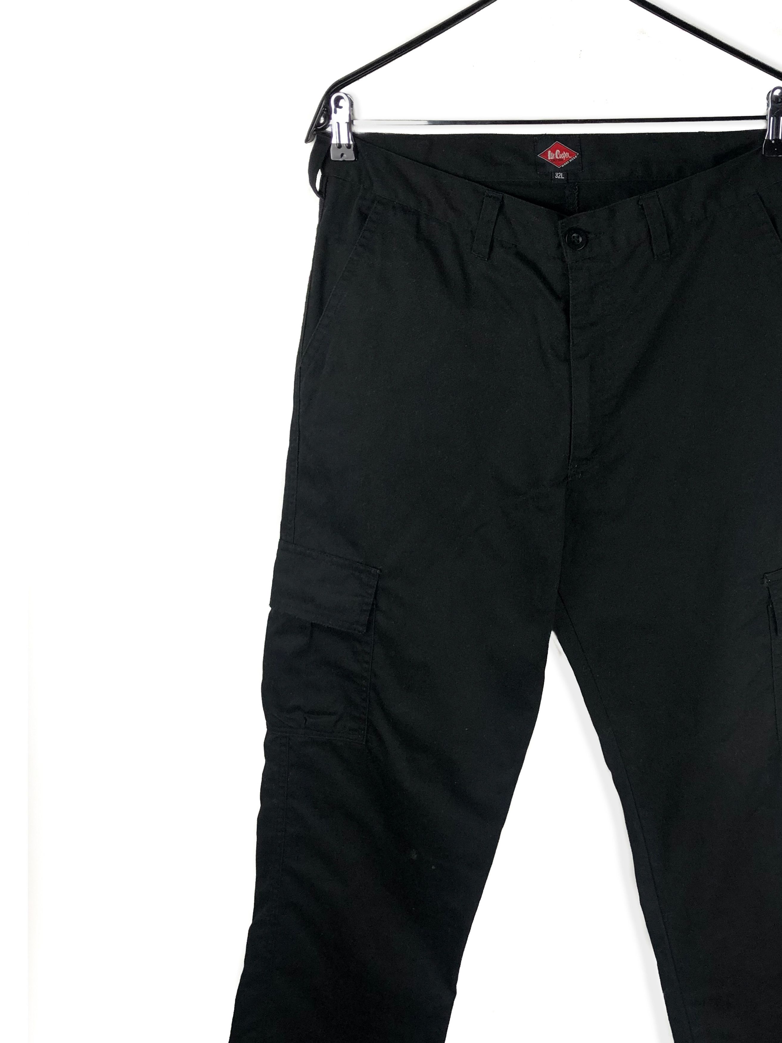 Lee Vintage LEE Cooper Black Cargo Pants M239 Size US 32 / EU 48 - 4 Thumbnail