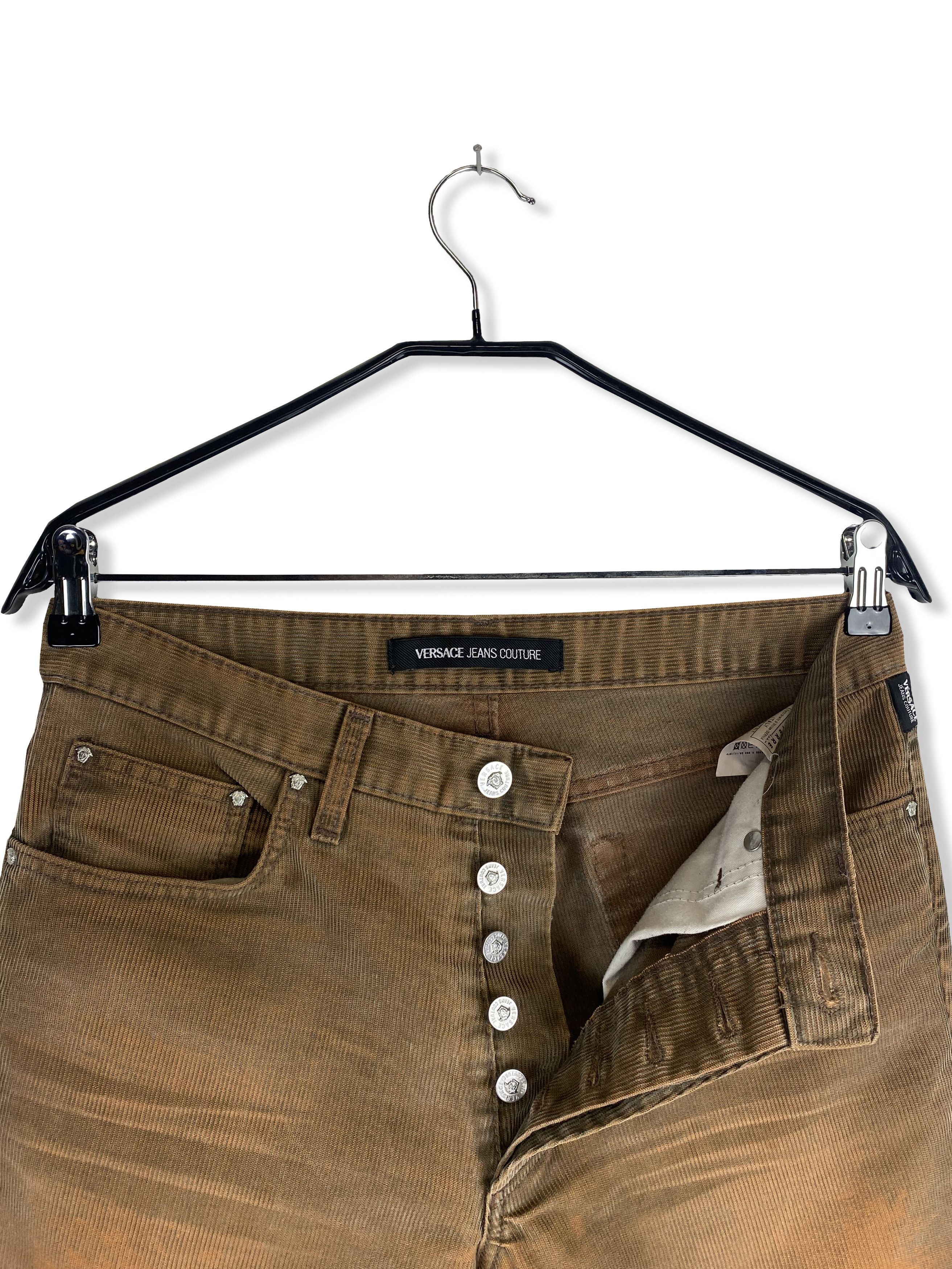 Versace Jeans Couture Vintage VERSACE Corduroy Distressed Pants M320 Size US 31 - 10 Thumbnail
