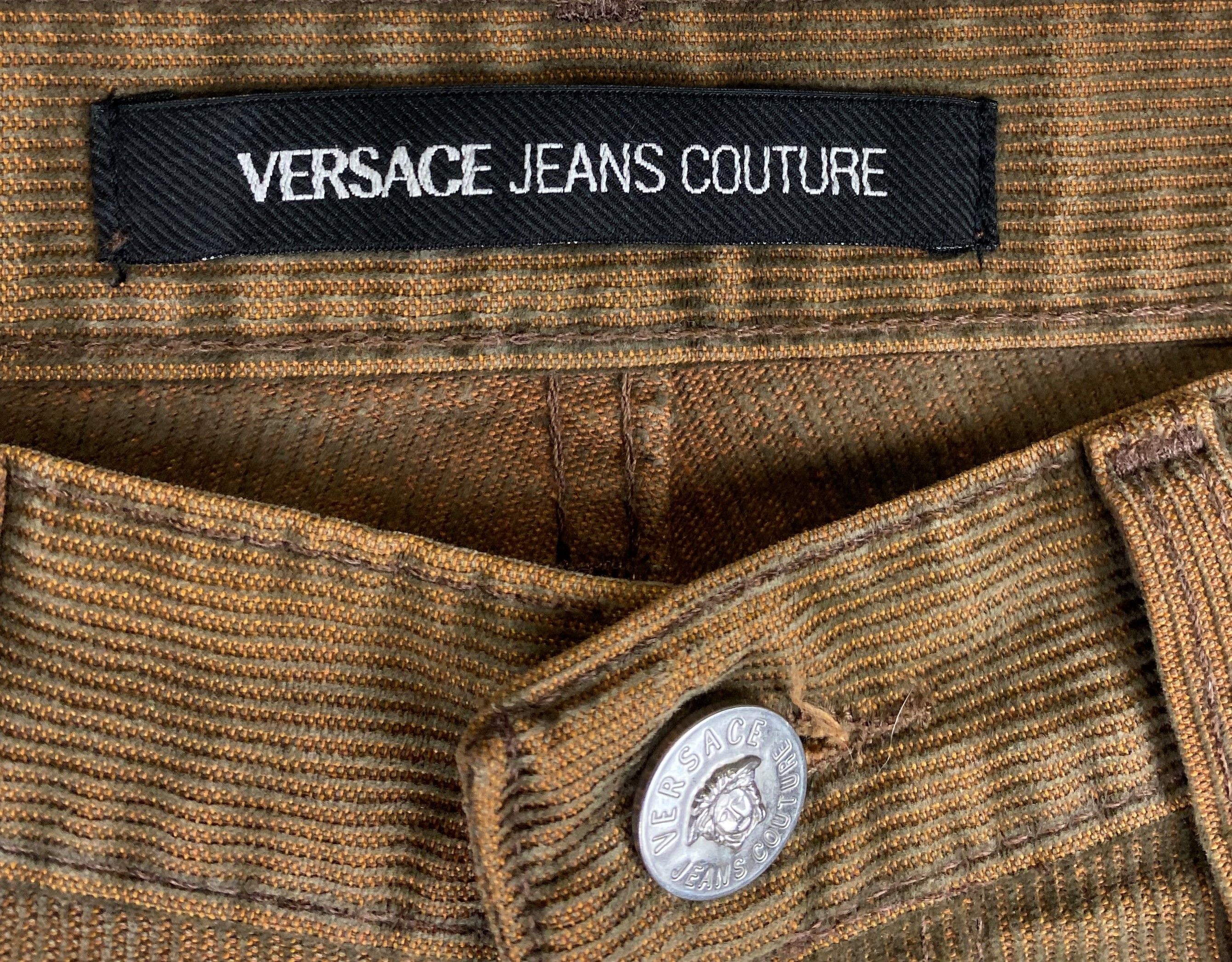 Versace Jeans Couture Vintage VERSACE Corduroy Distressed Pants M320 Size US 31 - 9 Thumbnail