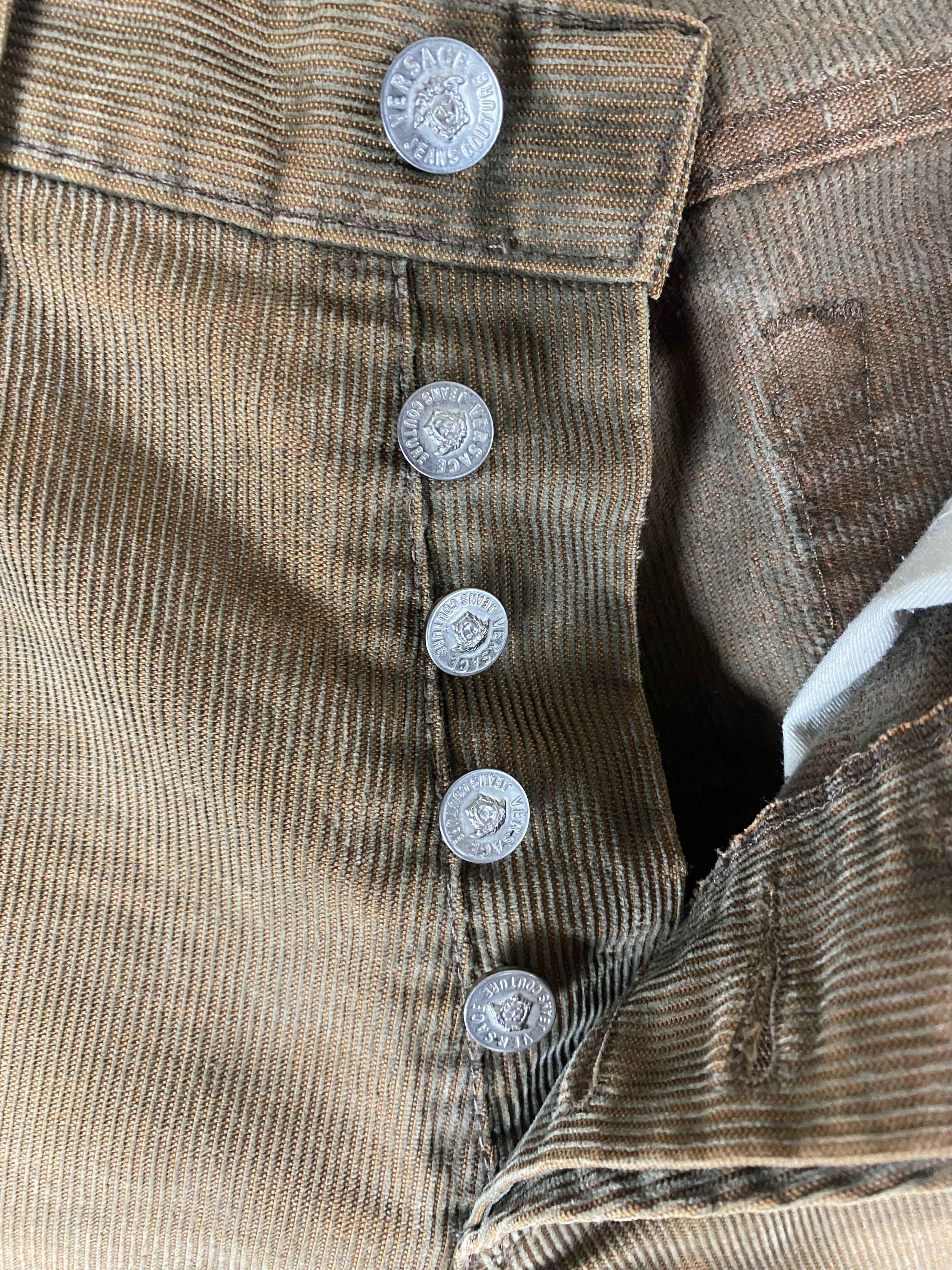 Versace Jeans Couture Vintage VERSACE Corduroy Distressed Pants M320 Size US 31 - 11 Thumbnail