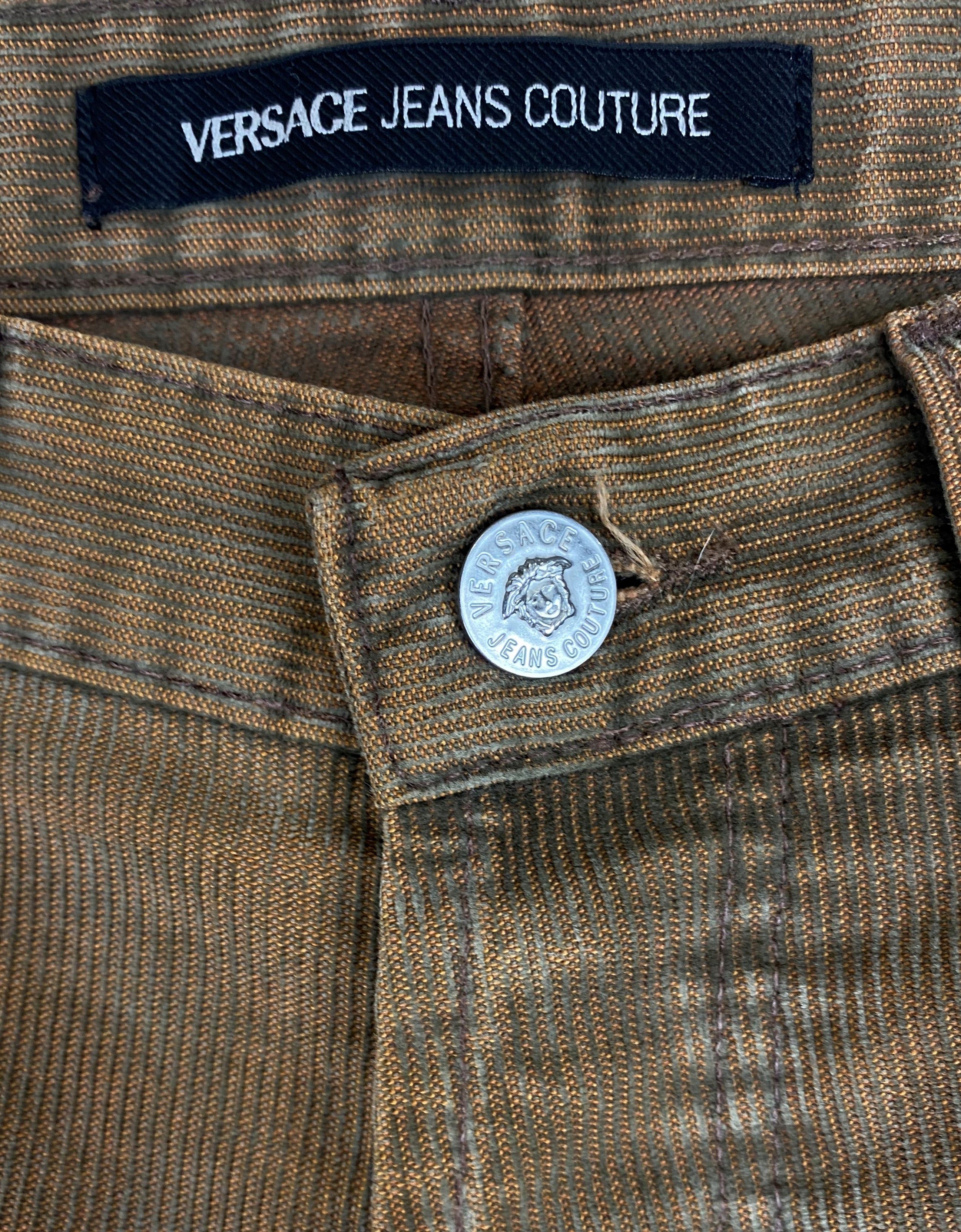 Versace Jeans Couture Vintage VERSACE Corduroy Distressed Pants M320 Size US 31 - 8 Thumbnail