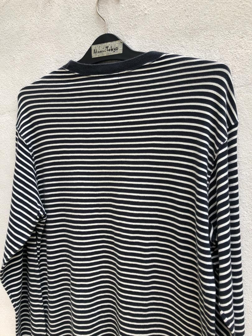 Y's for Men × Yohji Yamamoto Vtg Yohji Yamamoto LQ Y’s for Men Design Striped LS Size US M / EU 48-50 / 2 - 5 Thumbnail