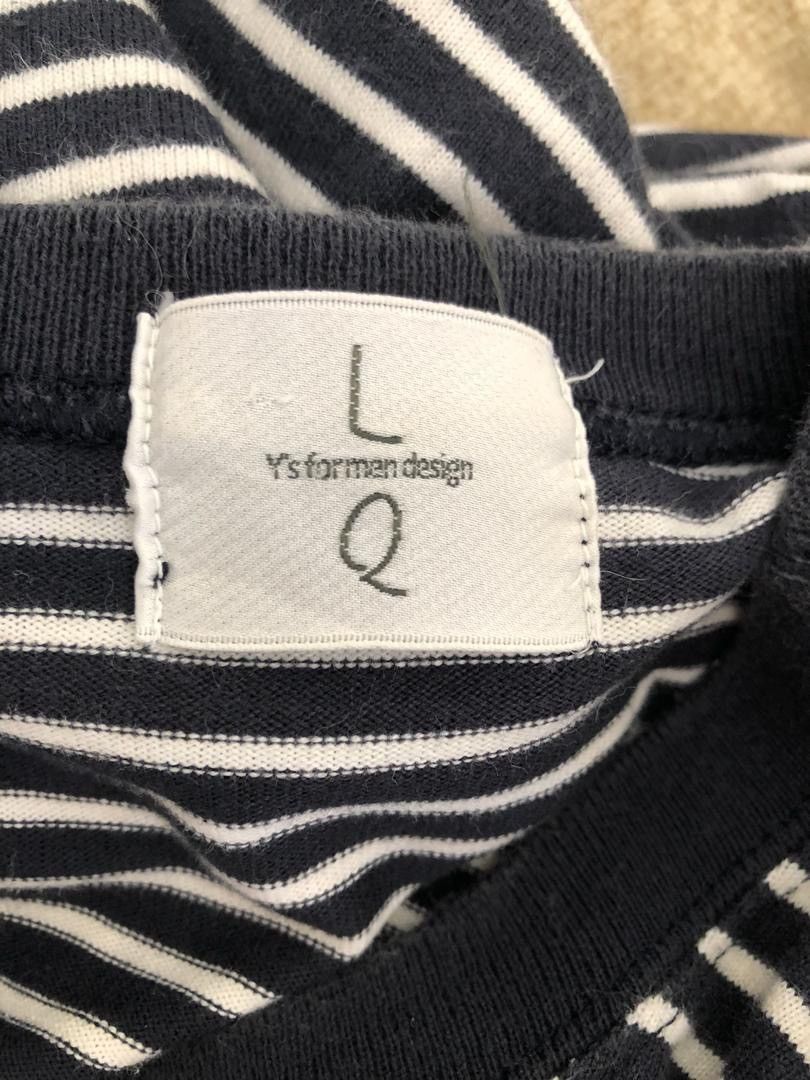 Y's for Men × Yohji Yamamoto Vtg Yohji Yamamoto LQ Y’s for Men Design Striped LS Size US M / EU 48-50 / 2 - 7 Thumbnail