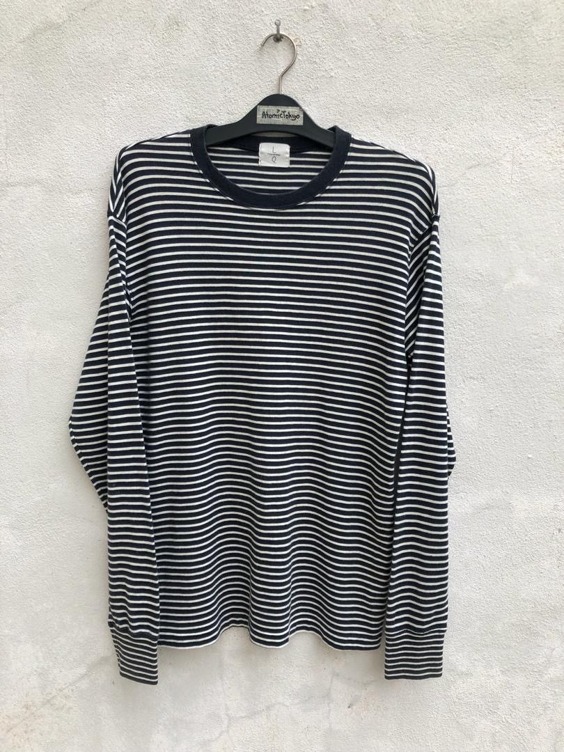 Y's for Men × Yohji Yamamoto Vtg Yohji Yamamoto LQ Y’s for Men Design Striped LS Size US M / EU 48-50 / 2 - 1 Thumbnail