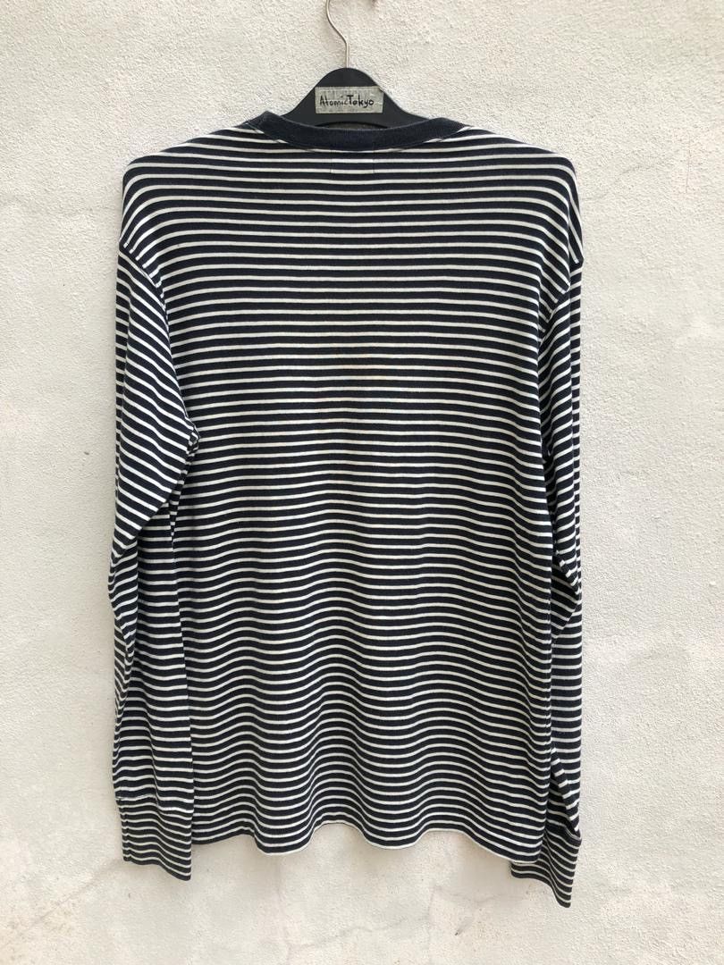 Y's for Men × Yohji Yamamoto Vtg Yohji Yamamoto LQ Y’s for Men Design Striped LS Size US M / EU 48-50 / 2 - 4 Thumbnail