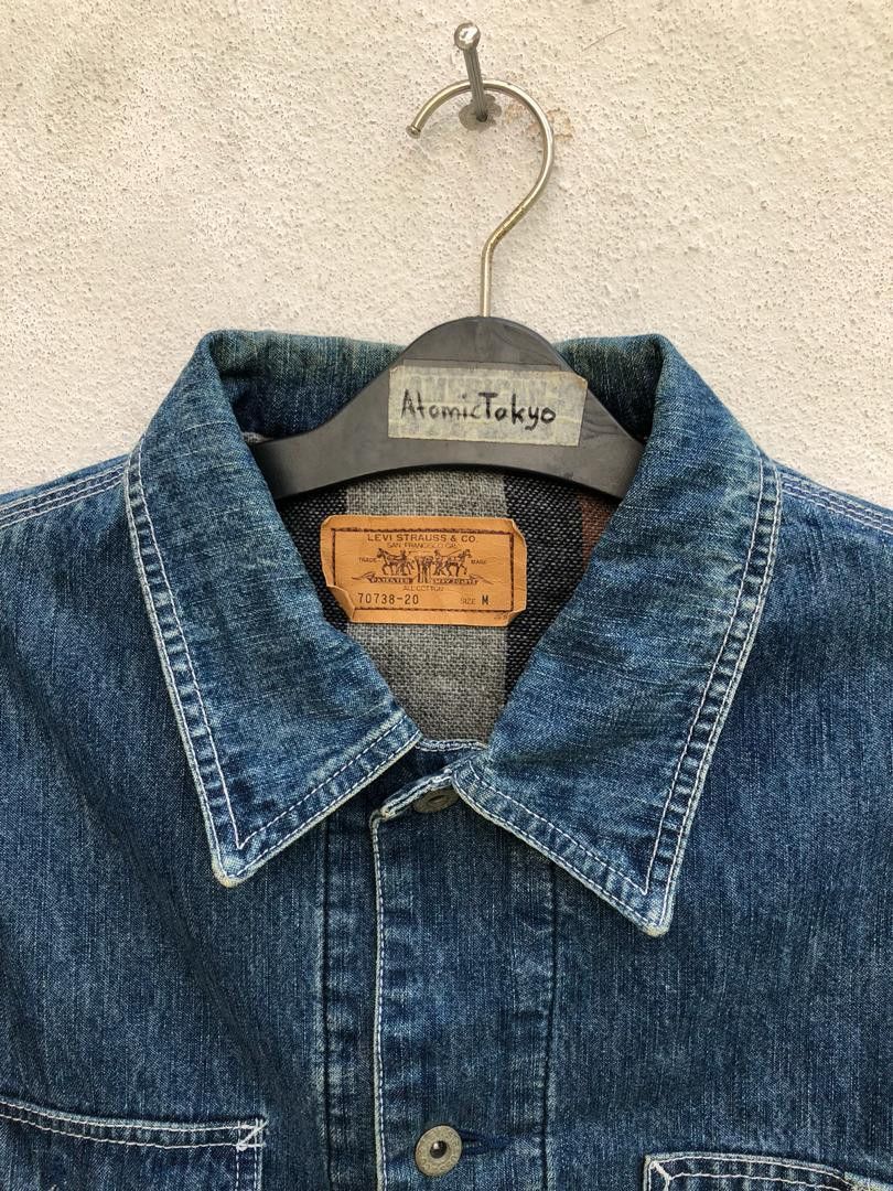 Levi's × Levi's Vintage Clothing Vintage 90s LVC Blanket Lining Denim Chore Jacket Size US M / EU 48-50 / 2 - 6 Thumbnail