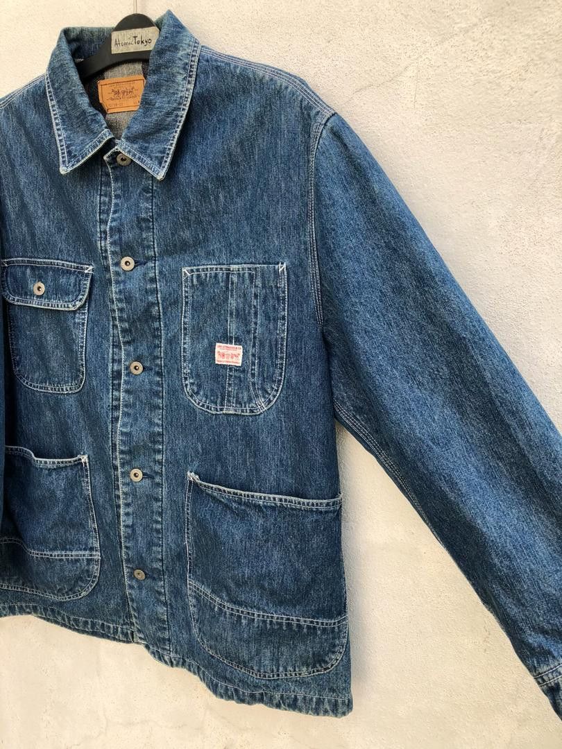 Levi's × Levi's Vintage Clothing Vintage 90s LVC Blanket Lining Denim Chore Jacket Size US M / EU 48-50 / 2 - 3 Thumbnail