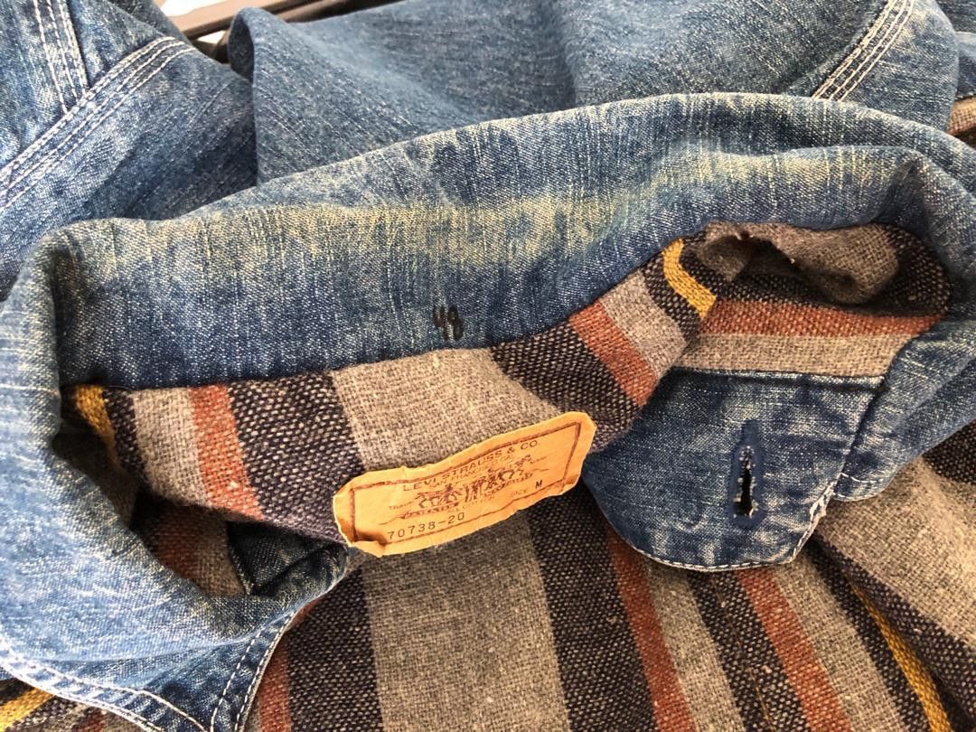 Levi's × Levi's Vintage Clothing Vintage 90s LVC Blanket Lining Denim Chore Jacket Size US M / EU 48-50 / 2 - 16 Thumbnail