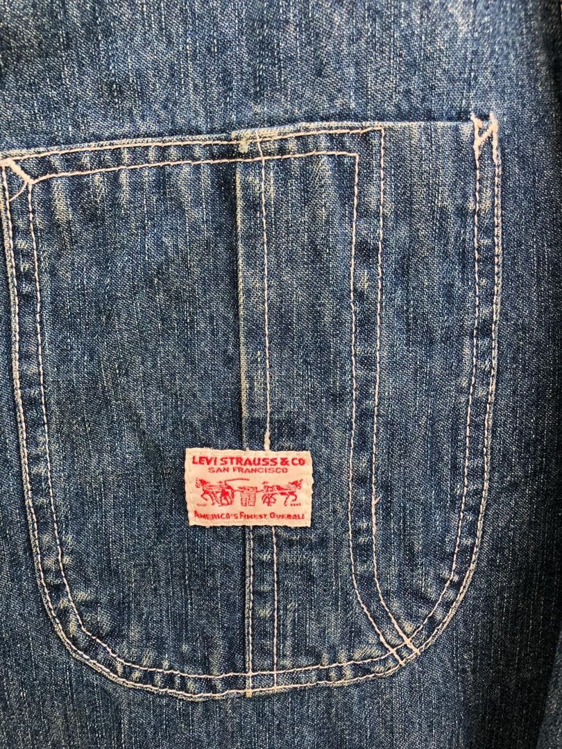 Levi's × Levi's Vintage Clothing Vintage 90s LVC Blanket Lining Denim Chore Jacket Size US M / EU 48-50 / 2 - 7 Thumbnail