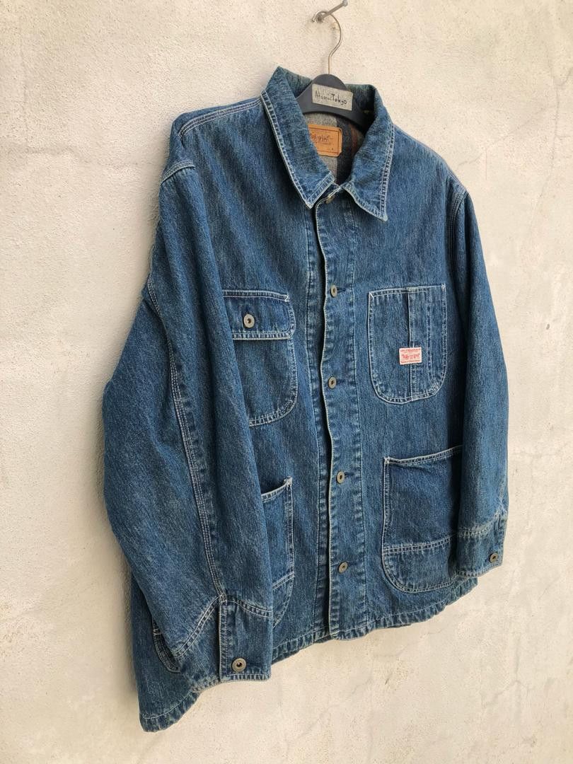 Levi's × Levi's Vintage Clothing Vintage 90s LVC Blanket Lining Denim Chore Jacket Size US M / EU 48-50 / 2 - 4 Thumbnail