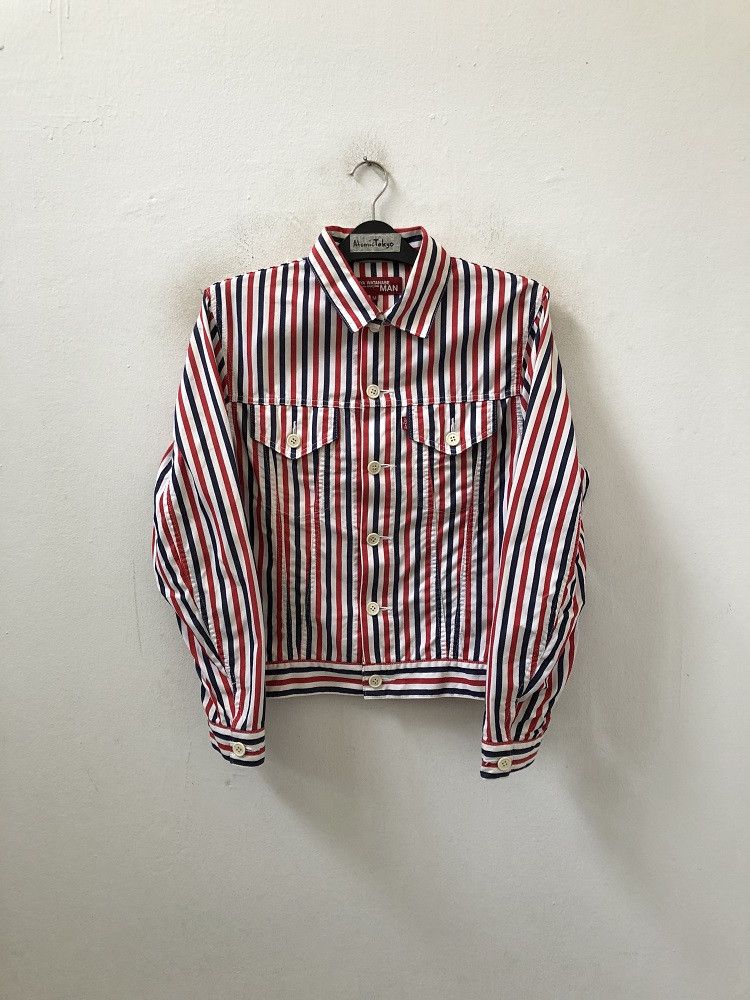 Comme des Garcons × Junya Watanabe Junya Watanabe Man CDG X Levis AD2002 Multi Color Stripe Size US S / EU 44-46 / 1 - 2 Thumbnail