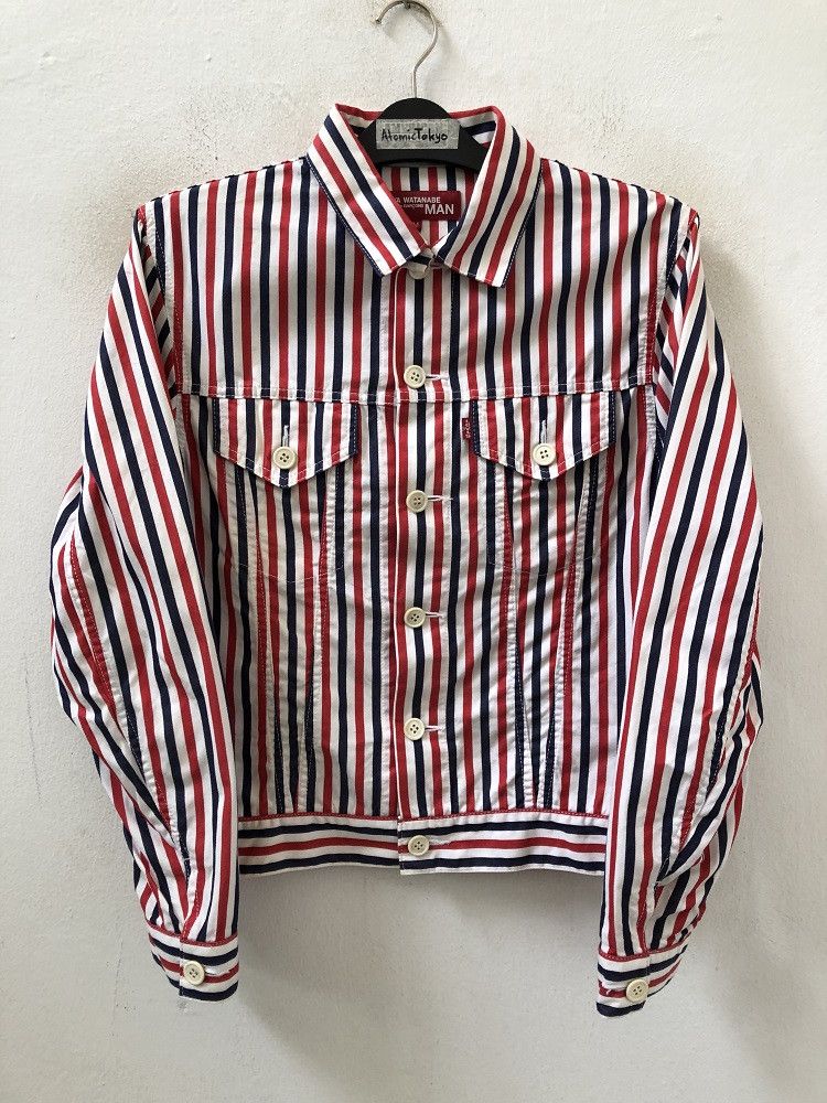 Comme des Garcons × Junya Watanabe Junya Watanabe Man CDG X Levis AD2002 Multi Color Stripe Size US S / EU 44-46 / 1 - 1 Thumbnail