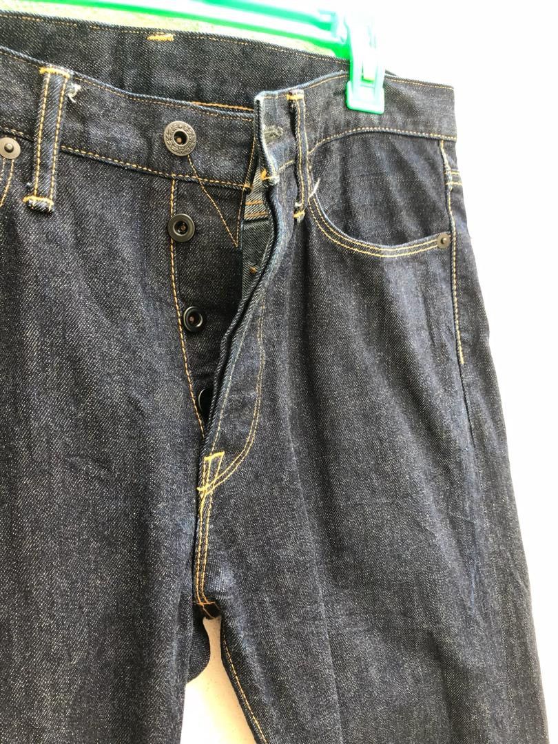 Indigo × KURO 👉🔥 Iconic Kura Japan Redline Selvedge Slim Denim Jeans Size US 30 / EU 46 - 3 Thumbnail