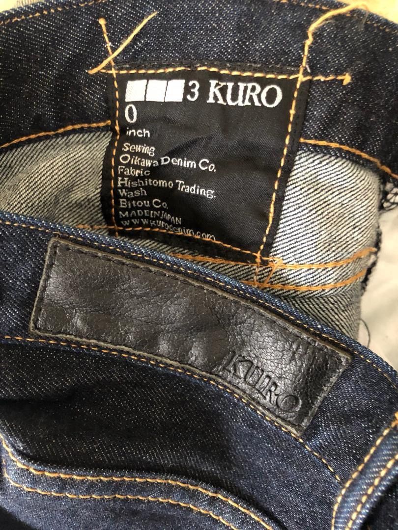 Indigo × KURO 👉🔥 Iconic Kura Japan Redline Selvedge Slim Denim Jeans Size US 30 / EU 46 - 10 Thumbnail