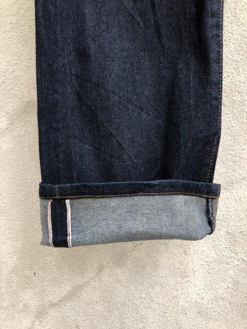 Indigo × KURO 👉🔥 Iconic Kura Japan Redline Selvedge Slim Denim Jeans Size US 30 / EU 46 - 6 Thumbnail