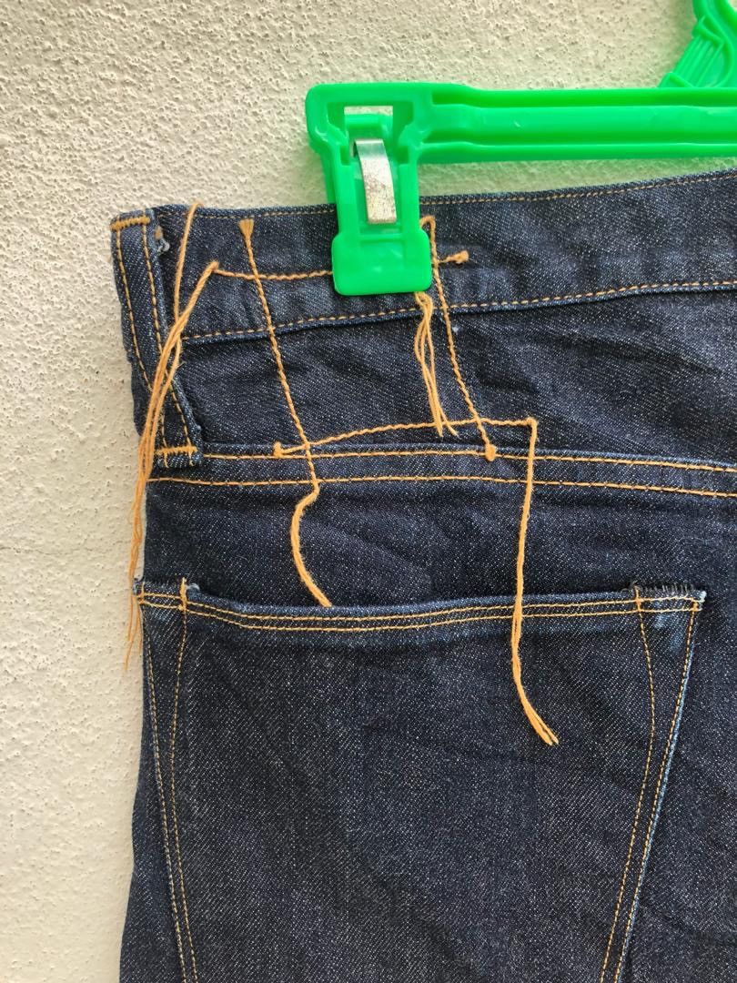 Indigo × KURO 👉🔥 Iconic Kura Japan Redline Selvedge Slim Denim Jeans Size US 30 / EU 46 - 8 Thumbnail