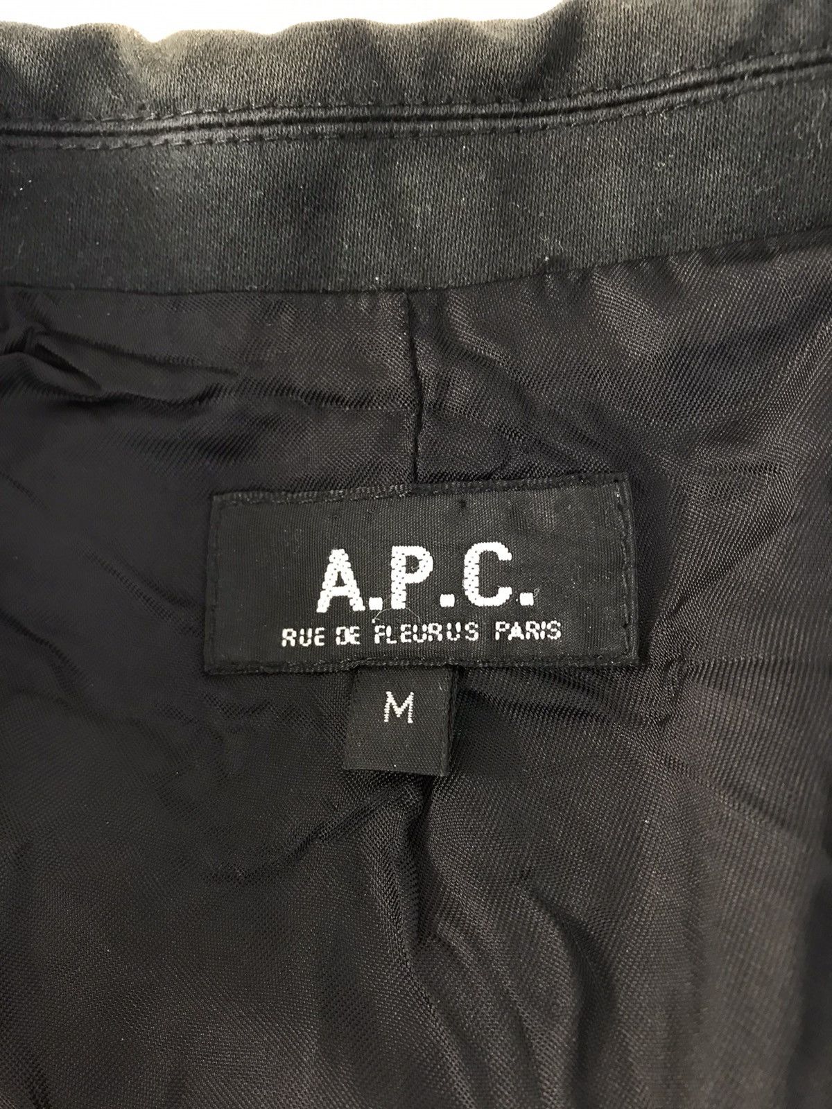 A.P.C. A.P.C Rue De Fleurs Paris Black Simple Blazer Coat Jacket Size S / US 4 / IT 40 - 6 Thumbnail