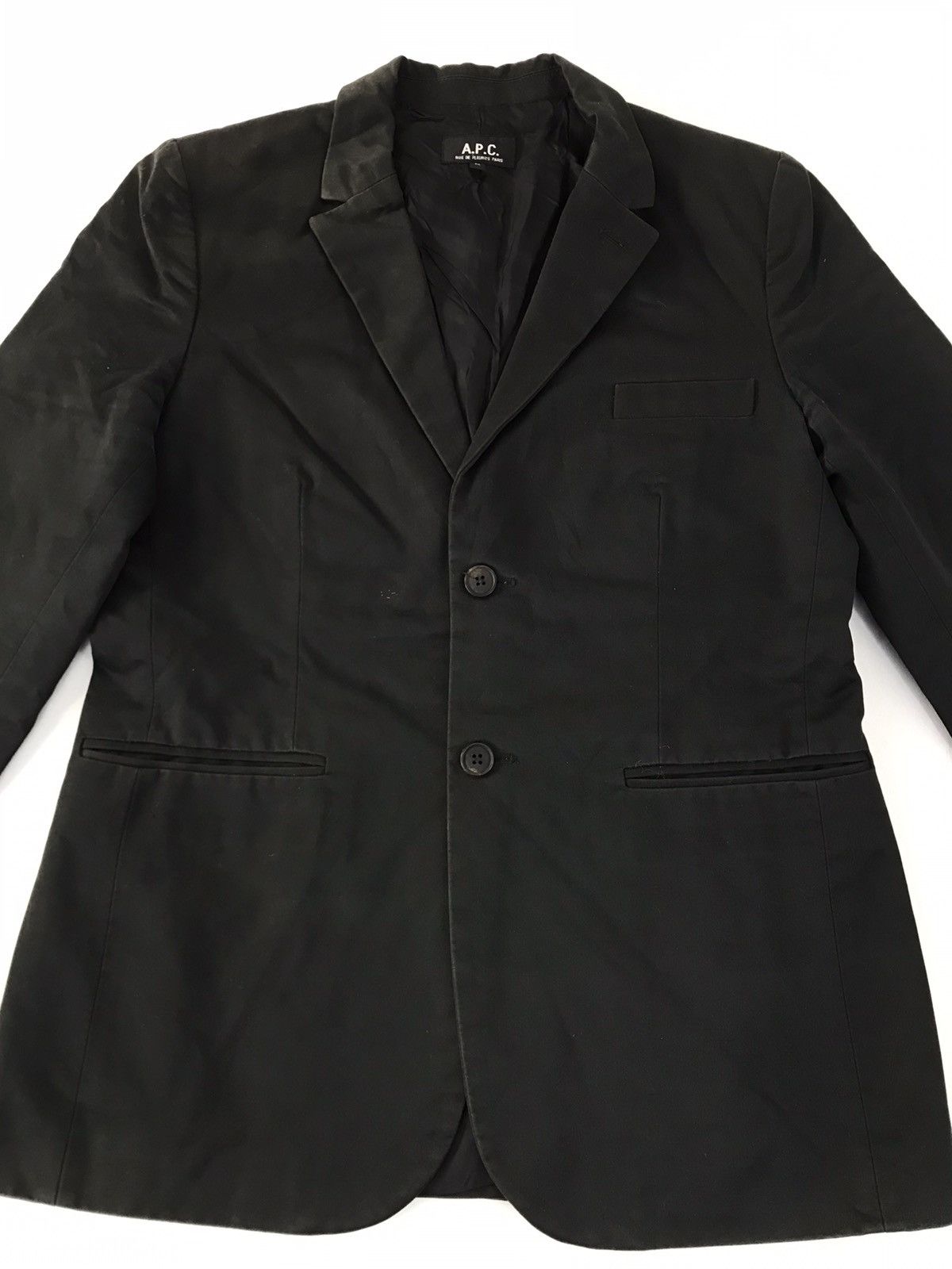 A.P.C. A.P.C Rue De Fleurs Paris Black Simple Blazer Coat Jacket Size S / US 4 / IT 40 - 3 Thumbnail