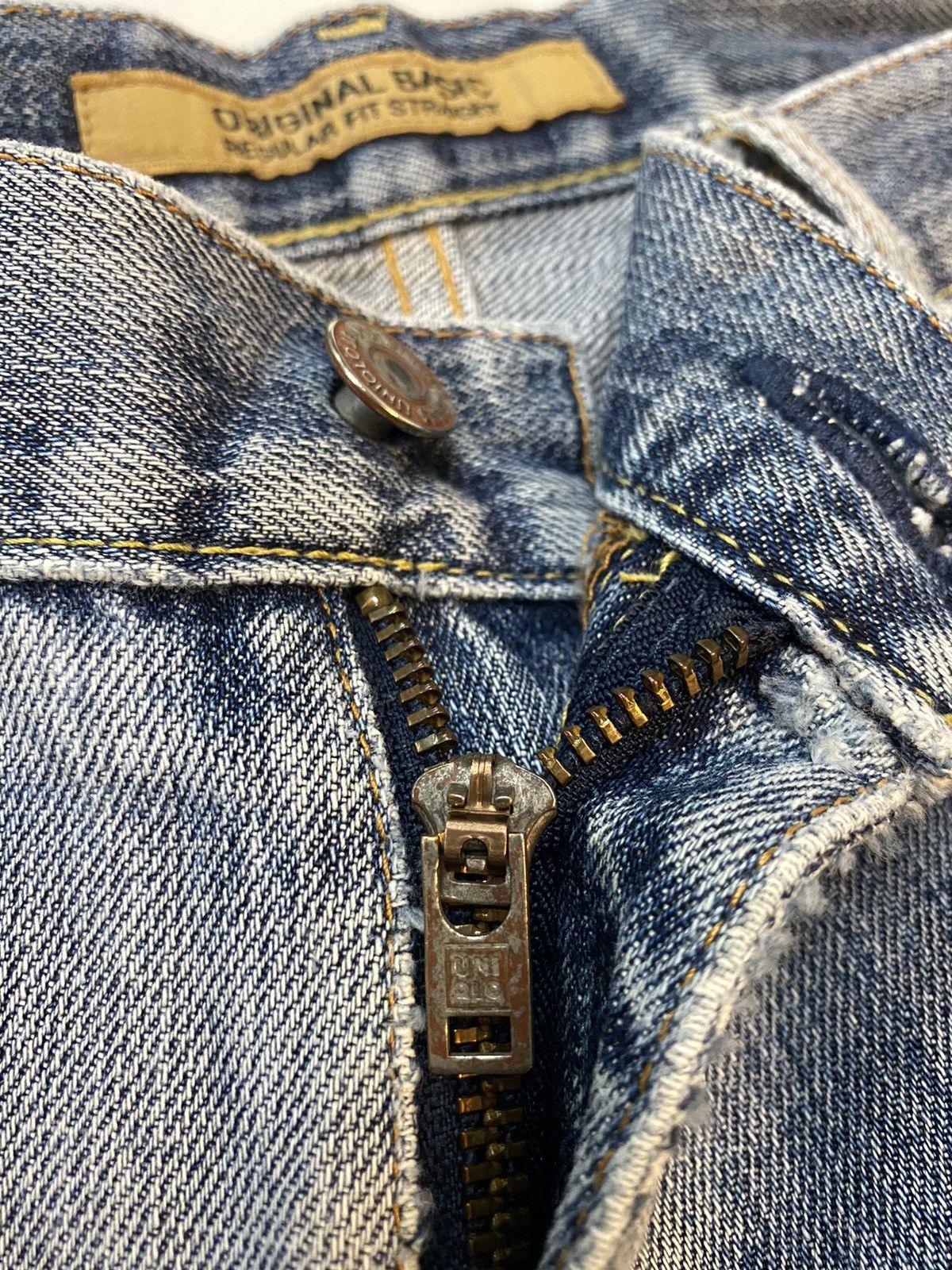 Japanese Brand × Uniqlo × Vintage S002 Uniqlo Distressed Denim Pant Size US 34 / EU 50 - 9 Thumbnail
