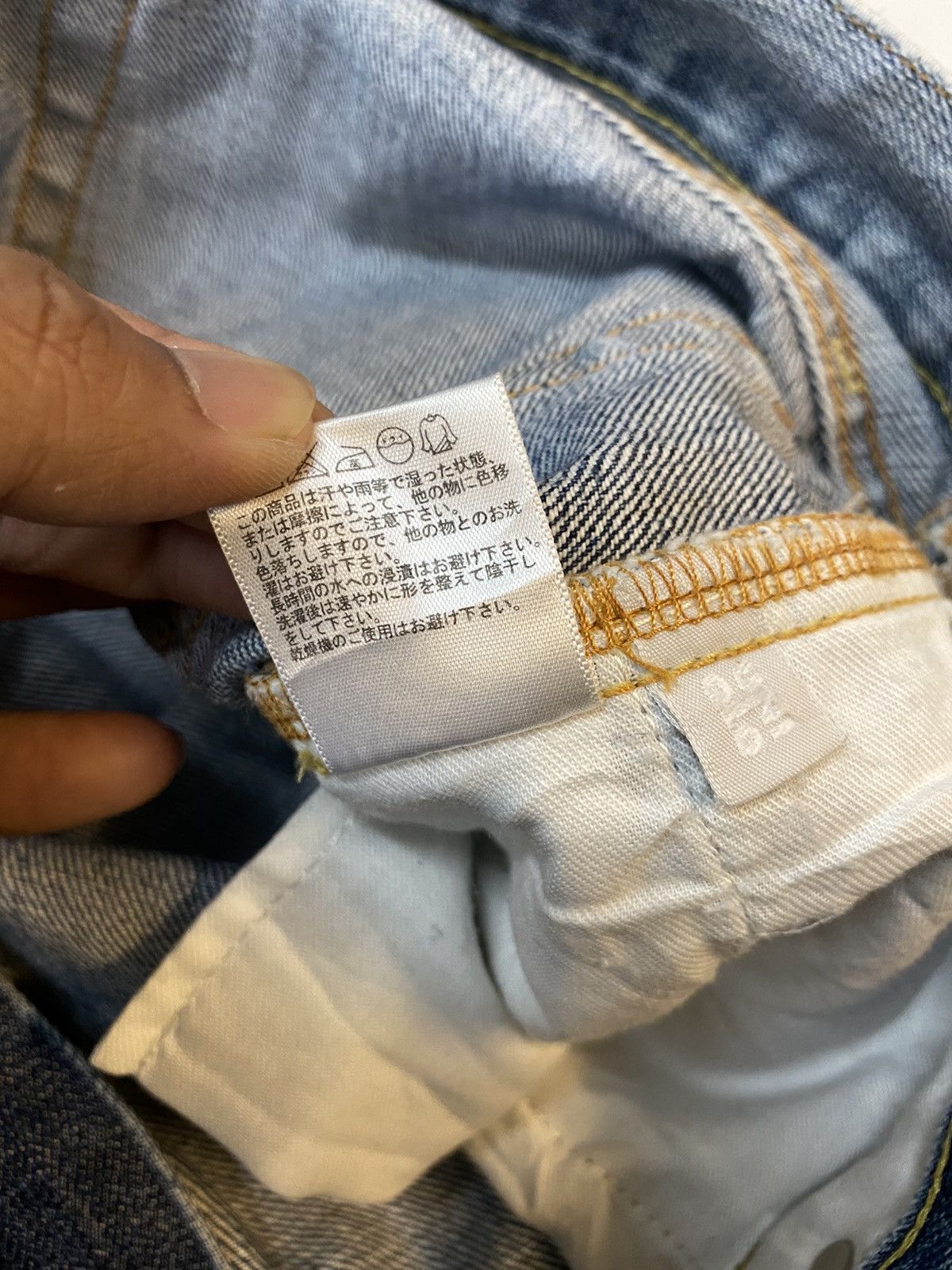 Japanese Brand × Uniqlo × Vintage S002 Uniqlo Distressed Denim Pant Size US 34 / EU 50 - 11 Thumbnail