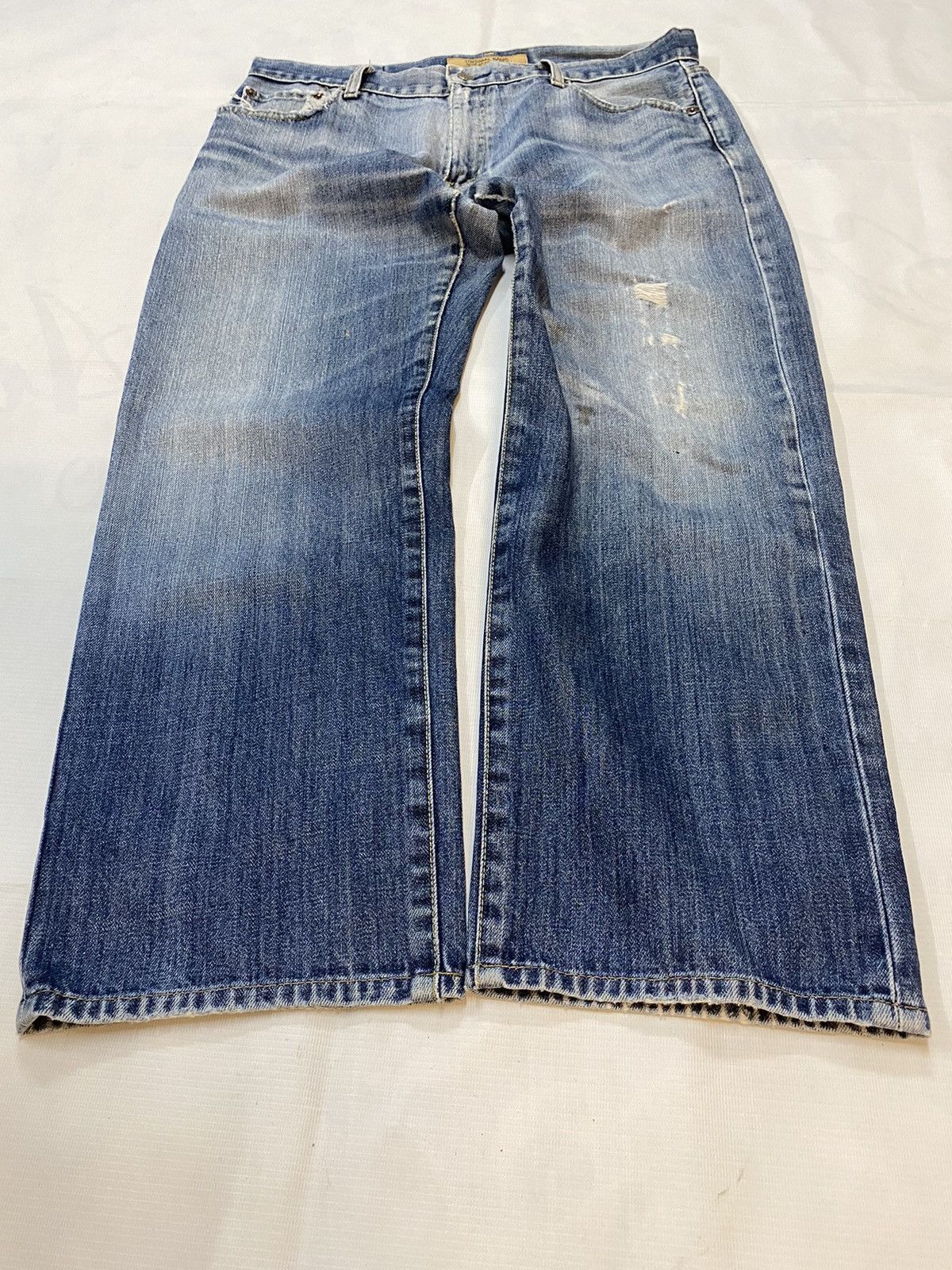 Japanese Brand × Uniqlo × Vintage S002 Uniqlo Distressed Denim Pant Size US 34 / EU 50 - 7 Thumbnail
