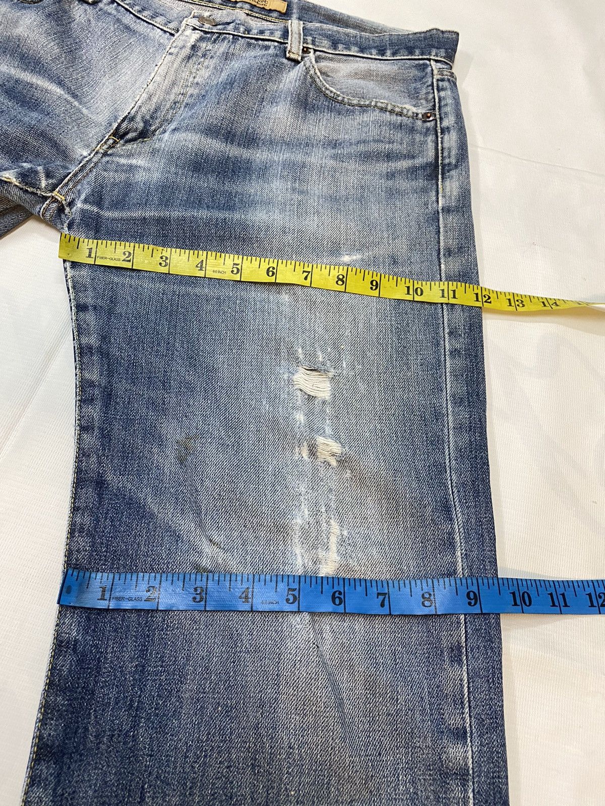 Japanese Brand × Uniqlo × Vintage S002 Uniqlo Distressed Denim Pant Size US 34 / EU 50 - 19 Thumbnail
