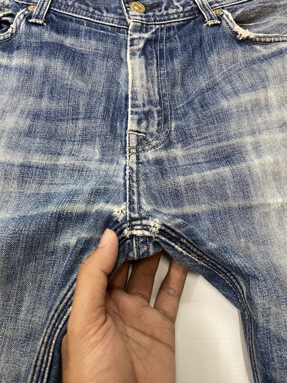 7 For All Mankind 7 For All Mandkind Distressed Denim Pant Size US 36 / EU 52 - 5 Thumbnail