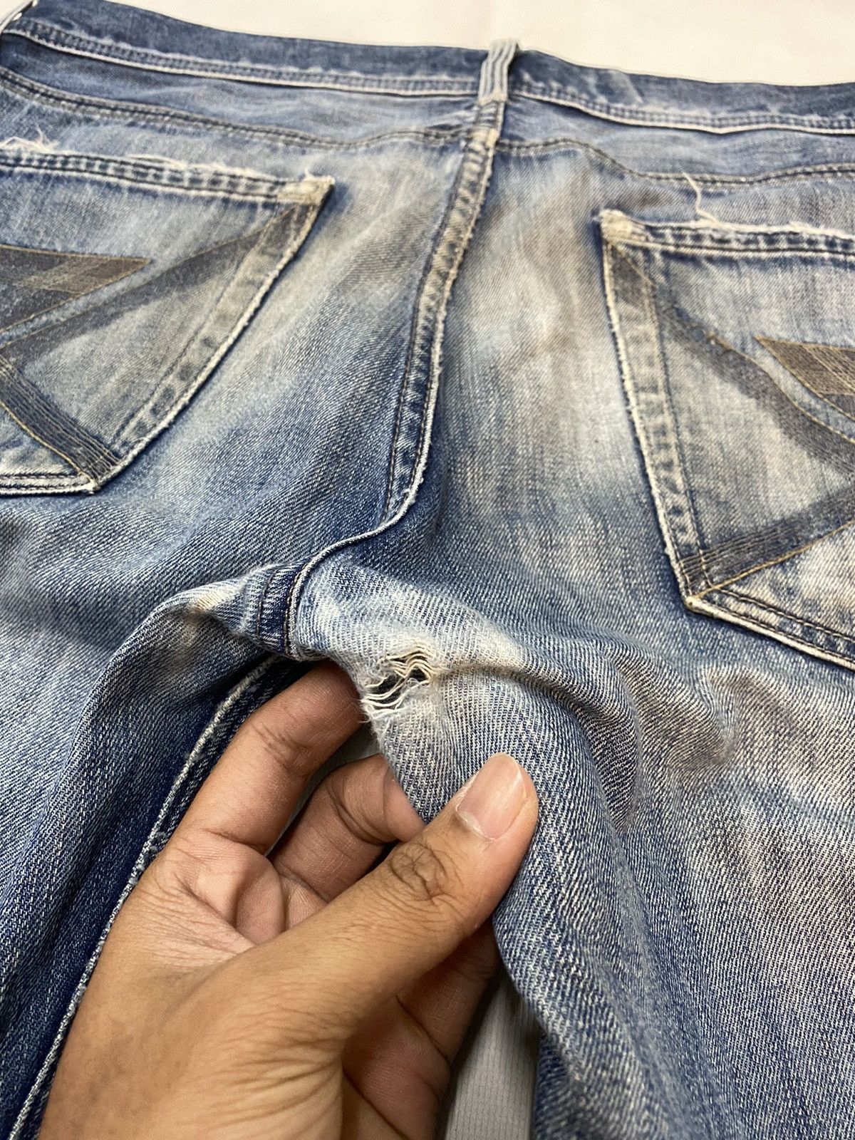 7 For All Mankind 7 For All Mandkind Distressed Denim Pant Size US 36 / EU 52 - 18 Thumbnail