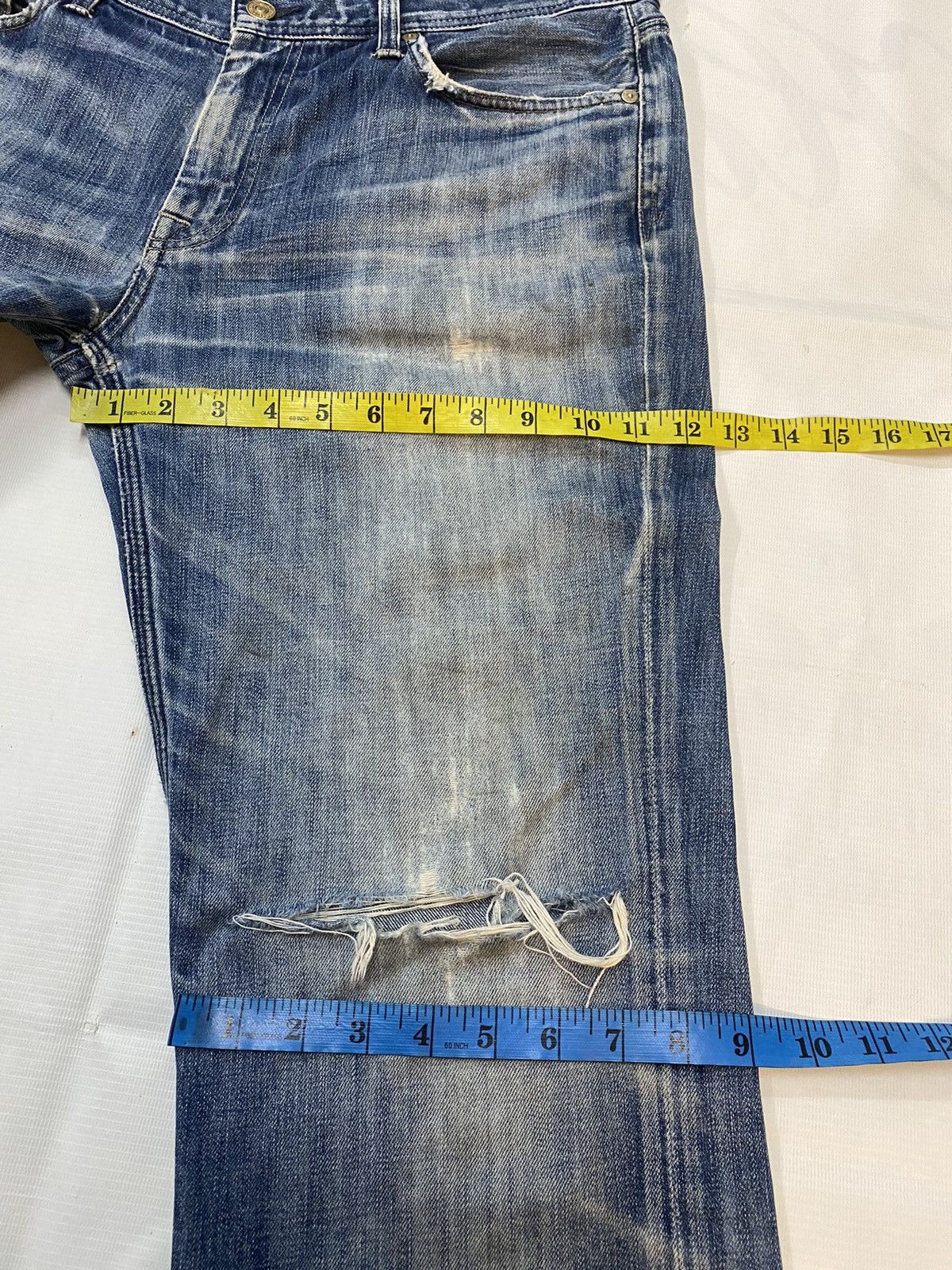 7 For All Mankind 7 For All Mandkind Distressed Denim Pant Size US 36 / EU 52 - 21 Thumbnail
