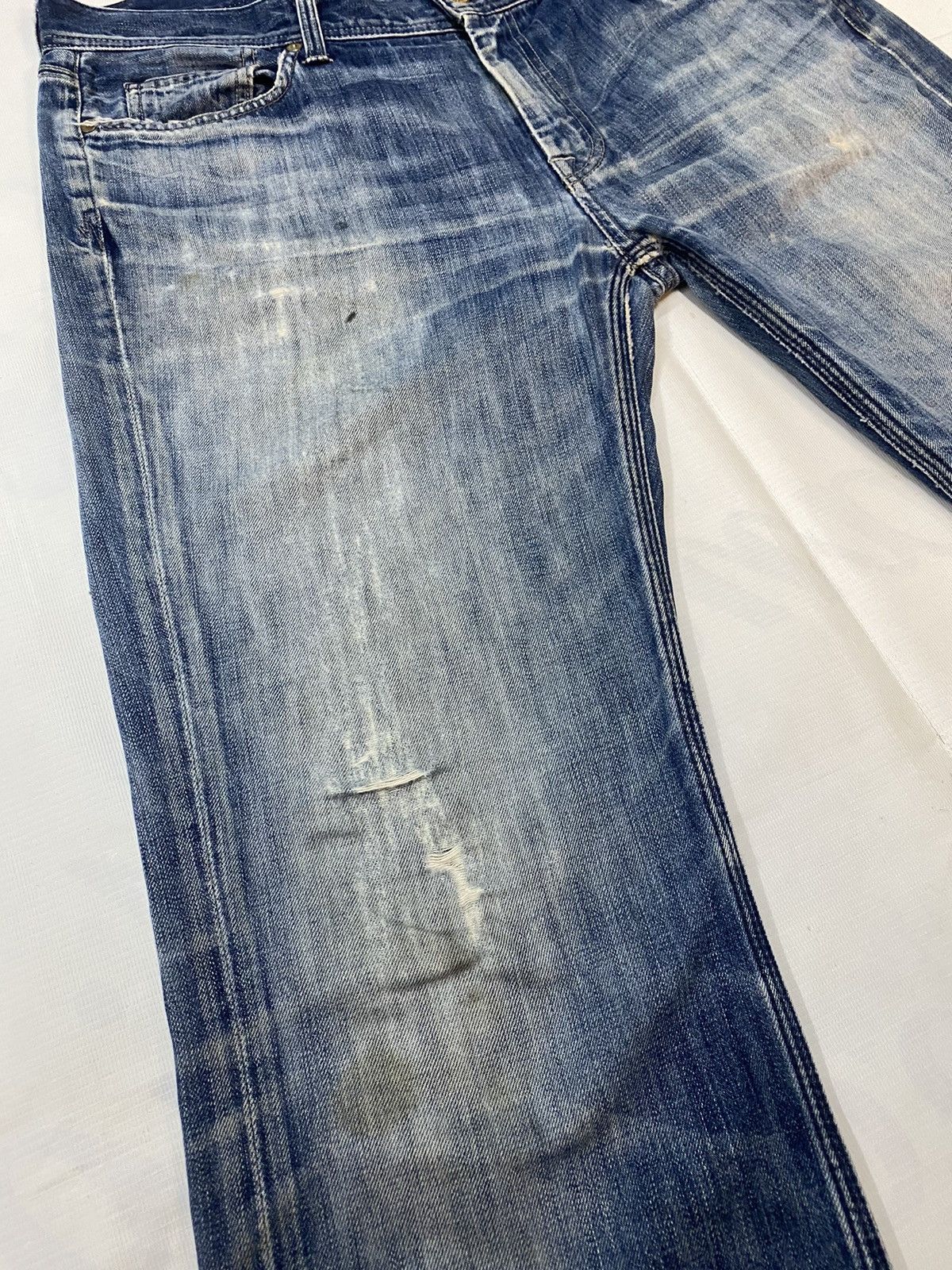 7 For All Mankind 7 For All Mandkind Distressed Denim Pant Size US 36 / EU 52 - 4 Thumbnail