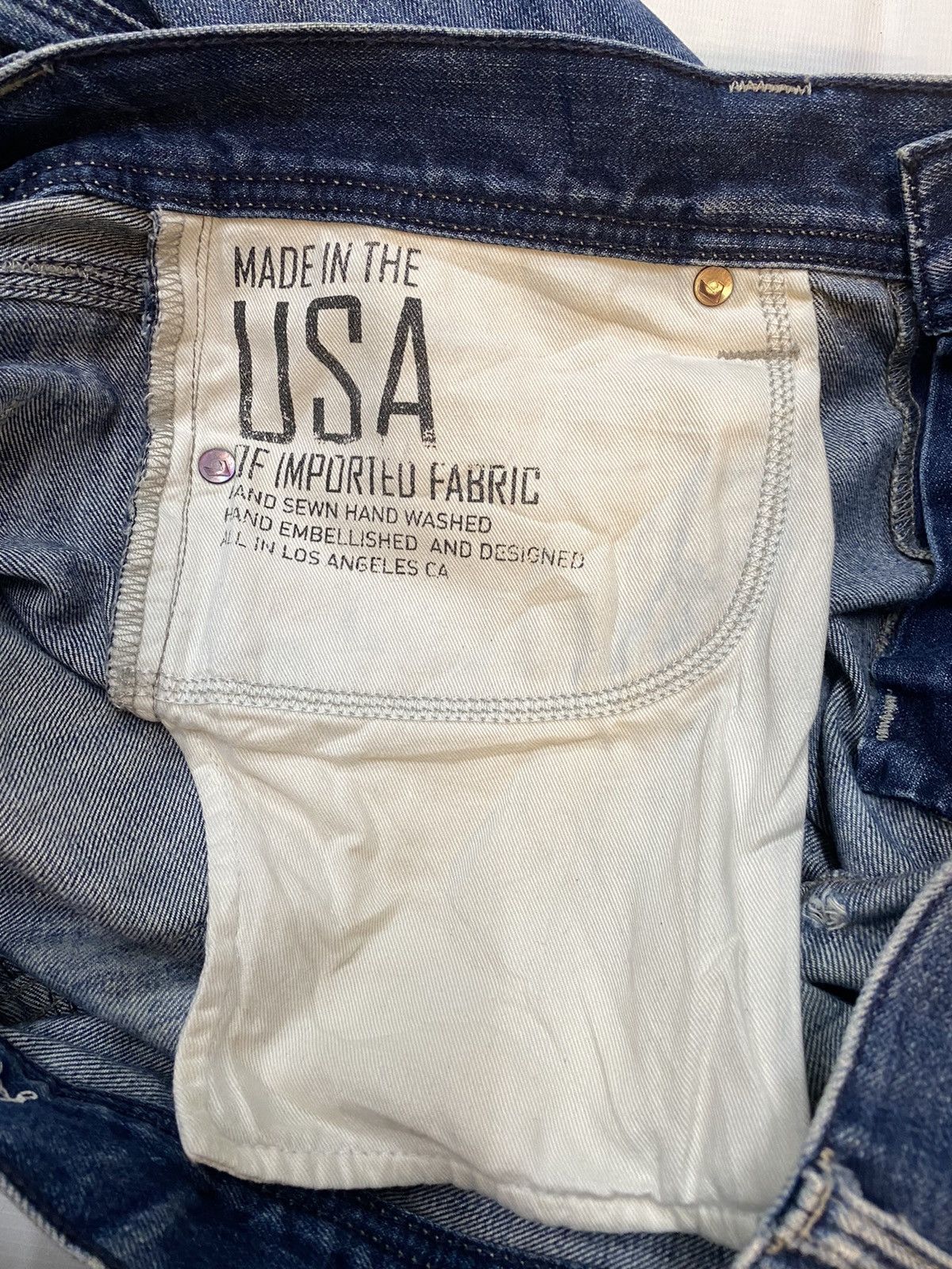 7 For All Mankind 7 For All Mandkind Distressed Denim Pant Size US 36 / EU 52 - 13 Thumbnail