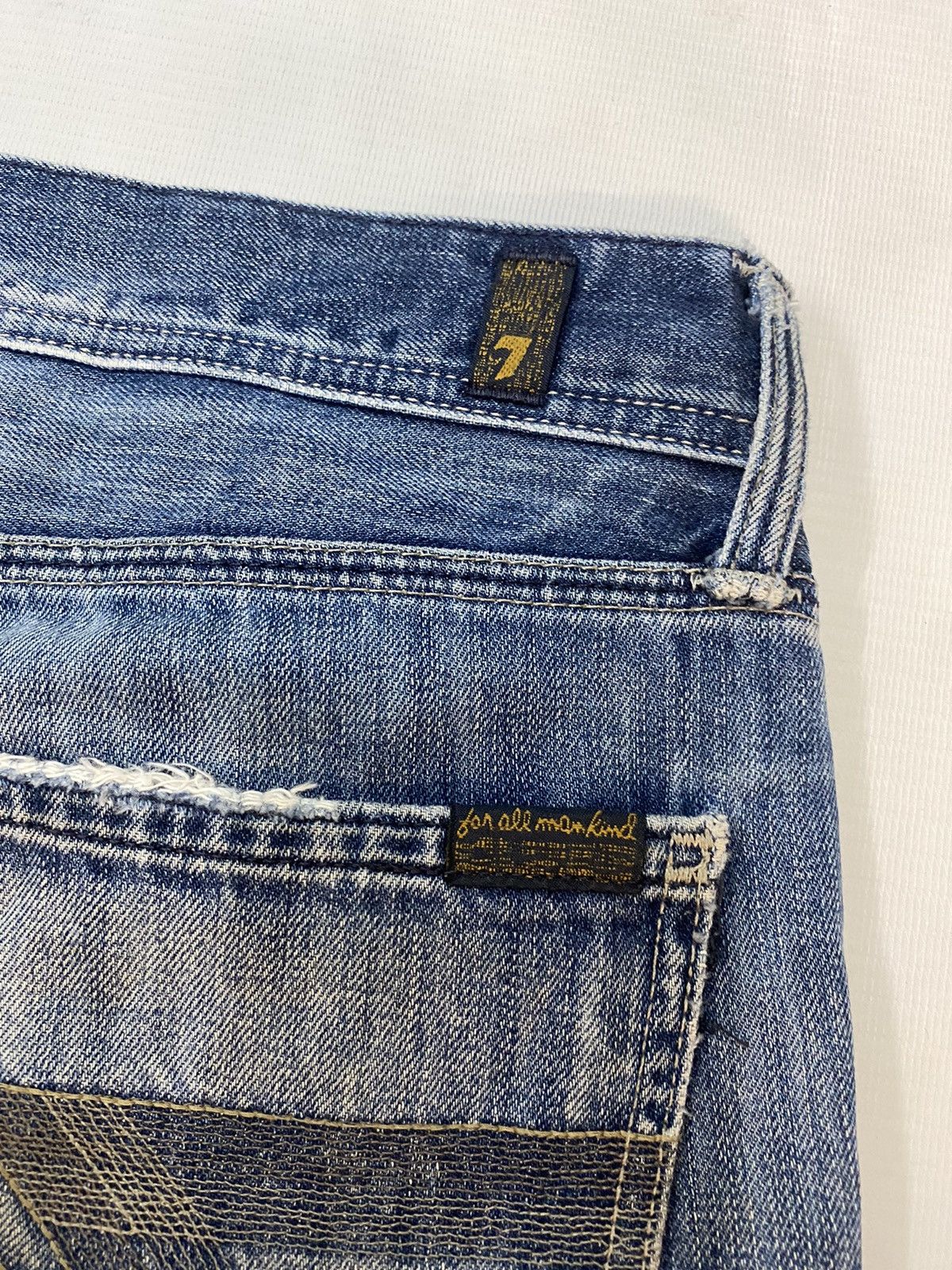7 For All Mankind 7 For All Mandkind Distressed Denim Pant Size US 36 / EU 52 - 17 Thumbnail