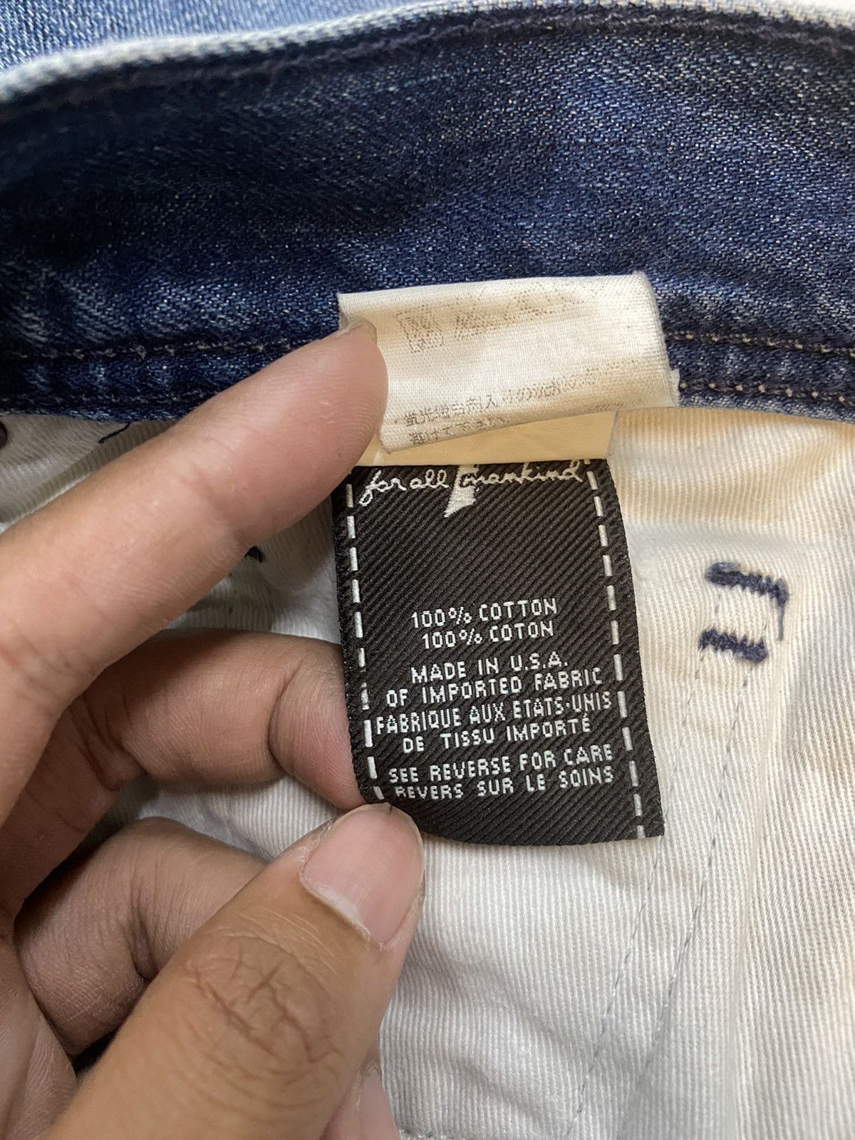7 For All Mankind 7 For All Mandkind Distressed Denim Pant Size US 36 / EU 52 - 11 Thumbnail