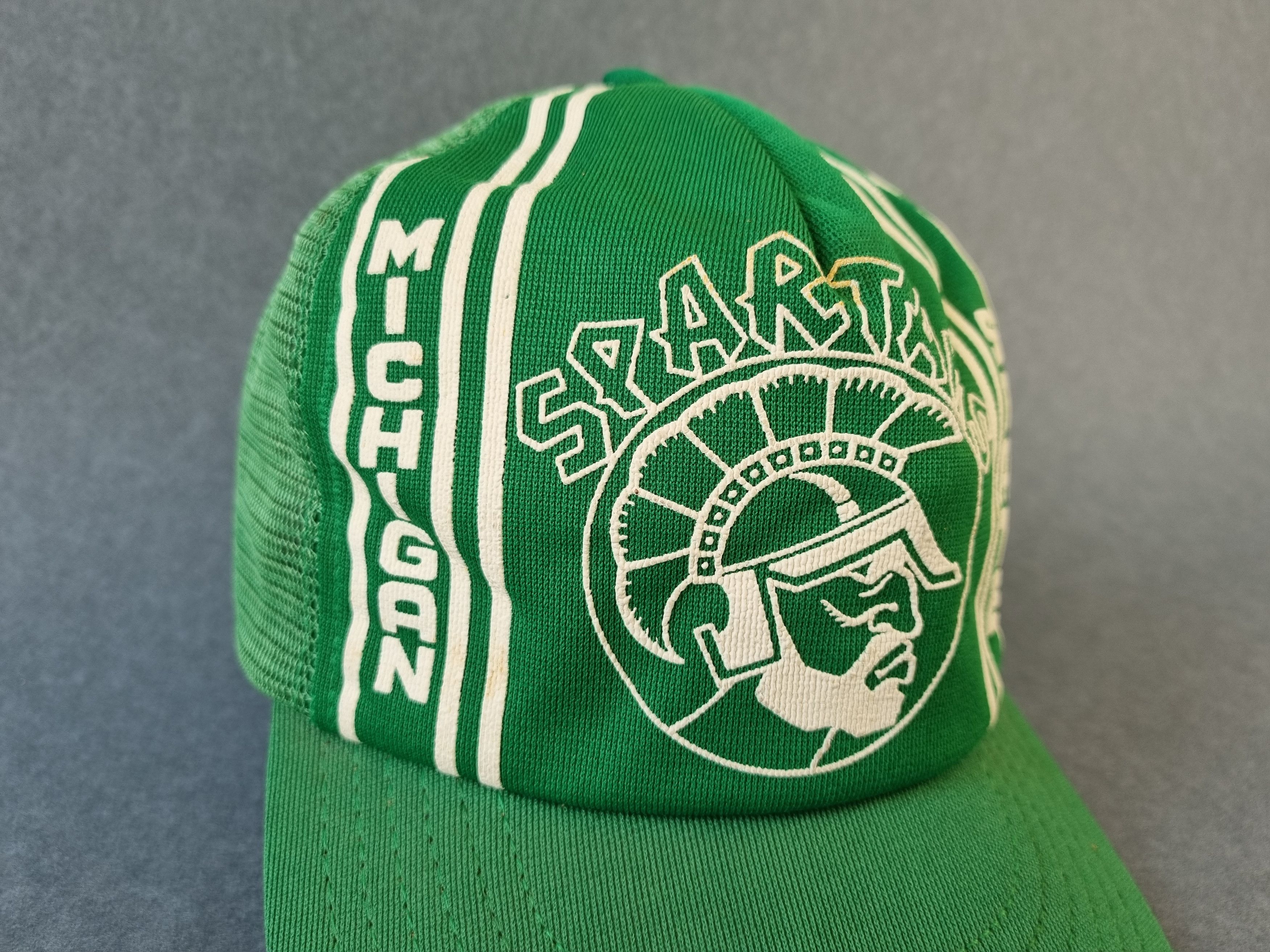 NFL Rare 70s MICHIGAN State SPARTANS Union Made Cap Size ONE SIZE - 4 Thumbnail