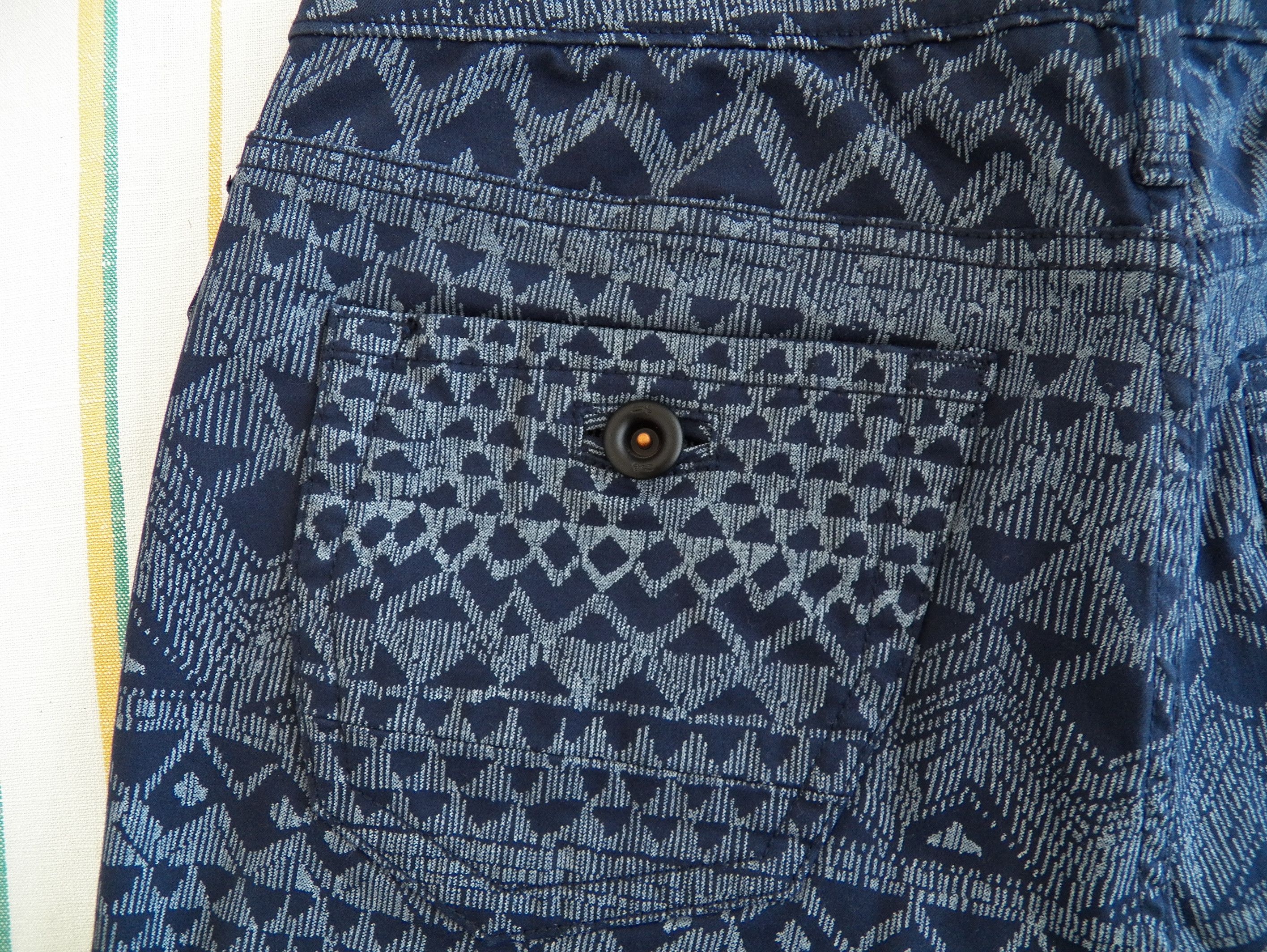 DENHAM Denham Skinny+ Jeans W27 L34 Blue Geometrical Print Stretch Size 27" / US 4 / IT 40 - 7 Thumbnail