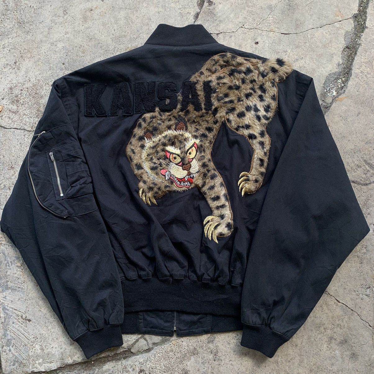 Japanese Brand kansai yamamoto snow leopard bomber Size US M / EU 48-50 / 2 - 1 Thumbnail